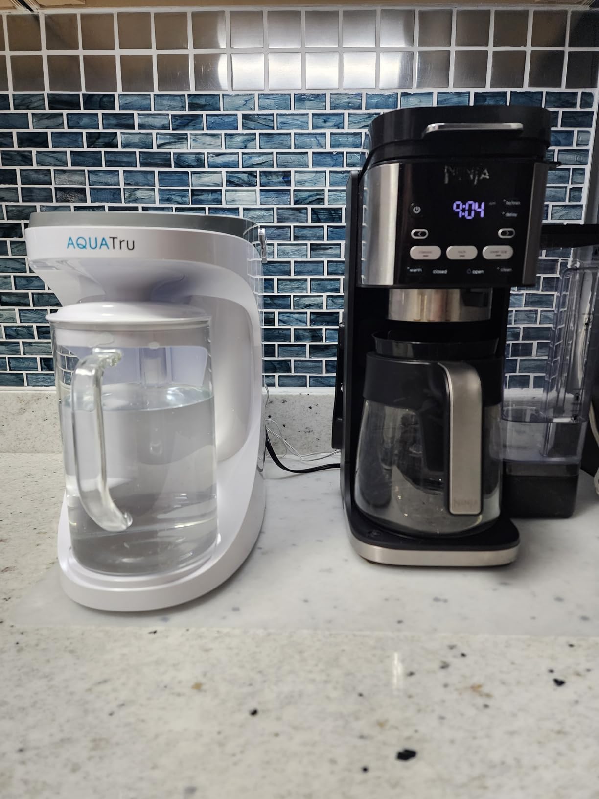 AquaTru Carafe Countertop Water Purifier | Compact 4-Stage Reverse Osmosis System with Glass Carafe Removes 84 Contaminants Including Forever Chemicals, Lead & Fluoride | No Plumbing customer photo 1