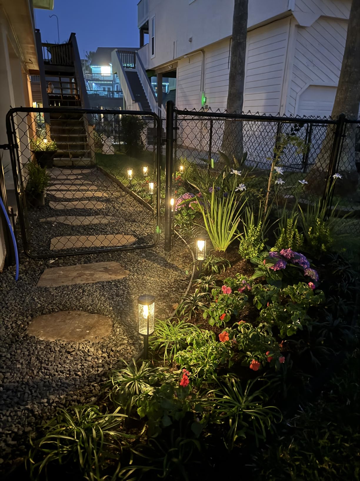 Bright Solar Pathway Lights Outdoor, 8 Pack Solar Powered Garden Lights Waterproof IP65, Auto On/Off Outdoor Light for Lawn Patio Walkway Driveway Decor Landscape Lighting customer photo 2