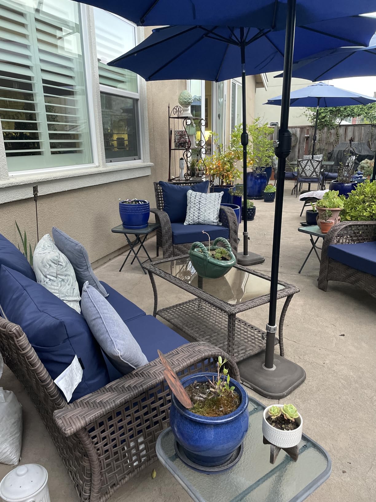 Favoyard Outdoor Seat Cushion Set 24 x 24 Inch Water-Resistant & Fade-Resistant Patio Furniture Cushions with Removable Cover Deep Seat & Back Cushion with Tie Straps for Chair Sofa Couch customer photo 2