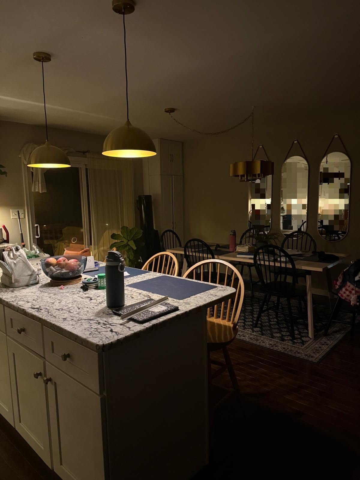 Farmhouse Pendant Lighting for Kitchen Island,Black and Gold Dome Pendant Light Fixtures, Industrial Hanging Ceiling Light for Dining Room Foyer Cafe Kitchen Sink,2 Pack customer photo 1