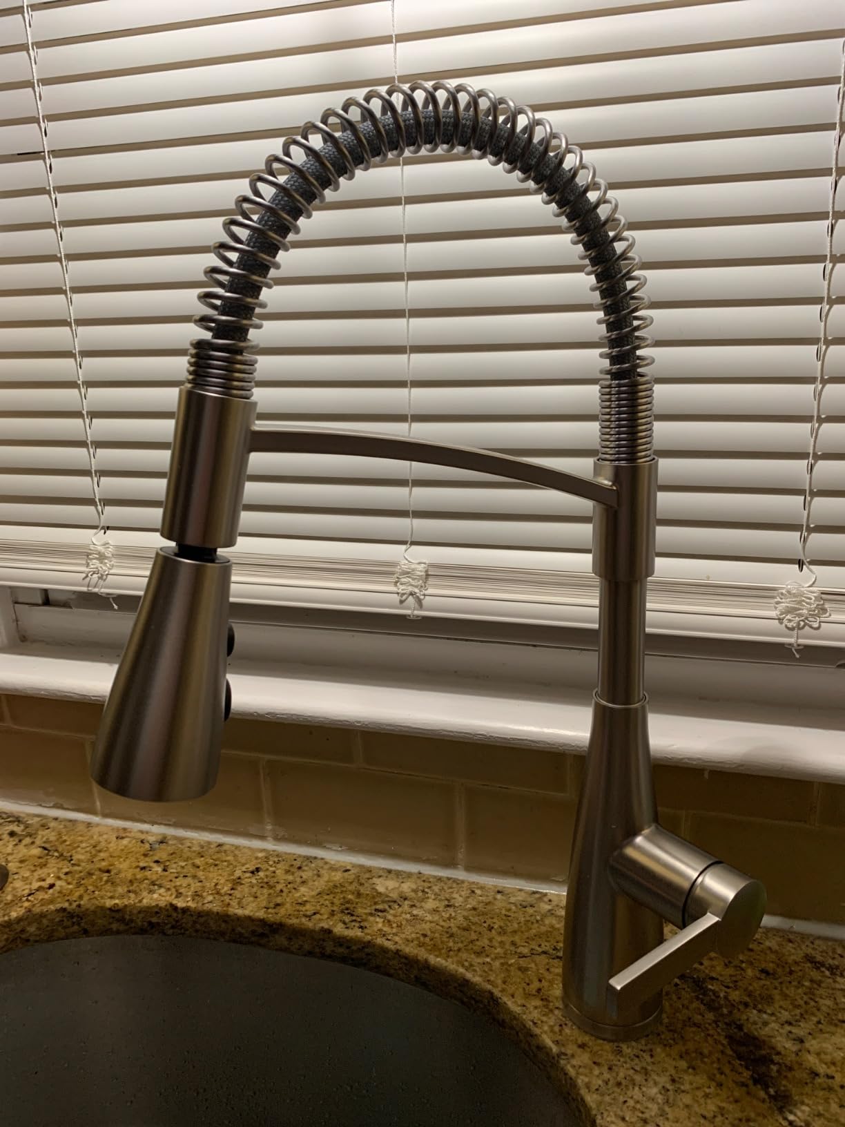 Pfister Kwan Commercial Culinary Kitchen Faucet with Pull Down Sprayer, High Arc, NSF Certified, Spot Defense Stainless Steel Finish, F5297KWCGS customer photo 1