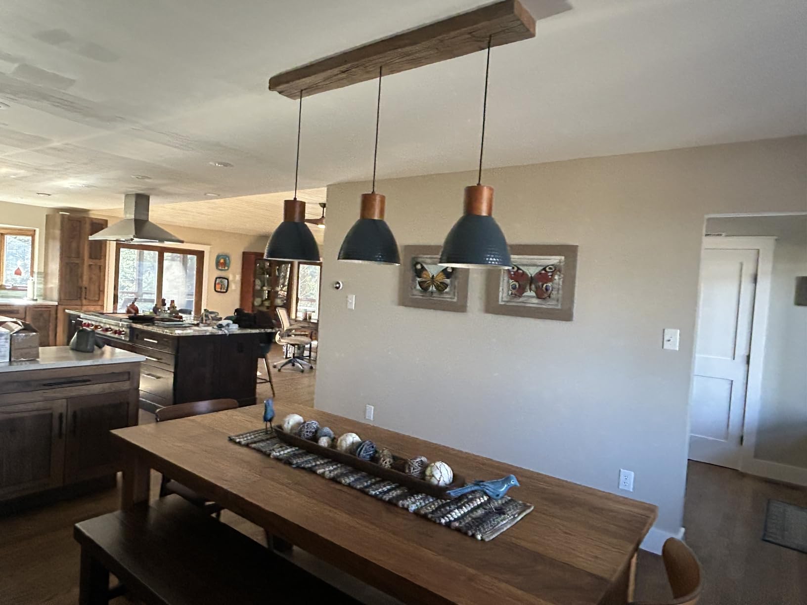 ELYONA 2 Pack Hammered Pendant Light Fixtures, 10.2