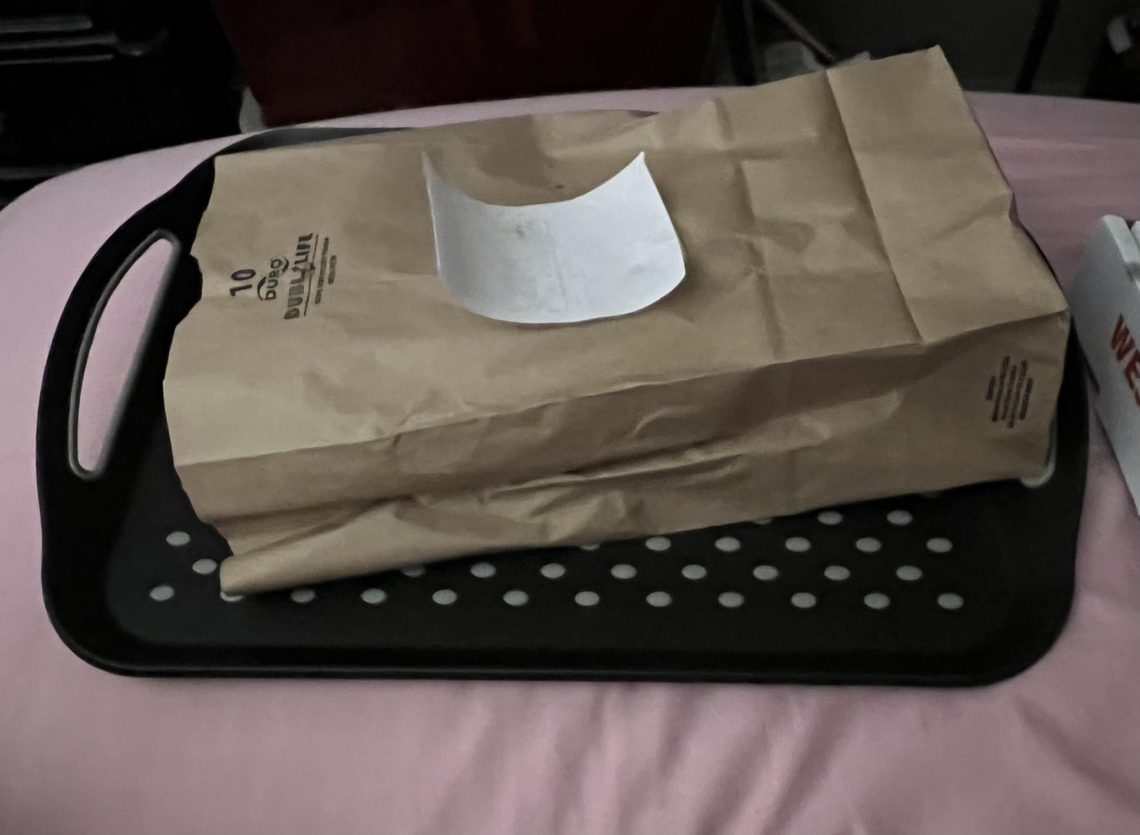 Large Nonslip Serving Tray with Handles, Silicone Grippy Dots Lap Food Trays for Eating, Dishwasher Safe Serve for Breakfast Dinner Snack Fruit Appetizers Beverage, Rectangular, Set of 2, Black customer photo 1