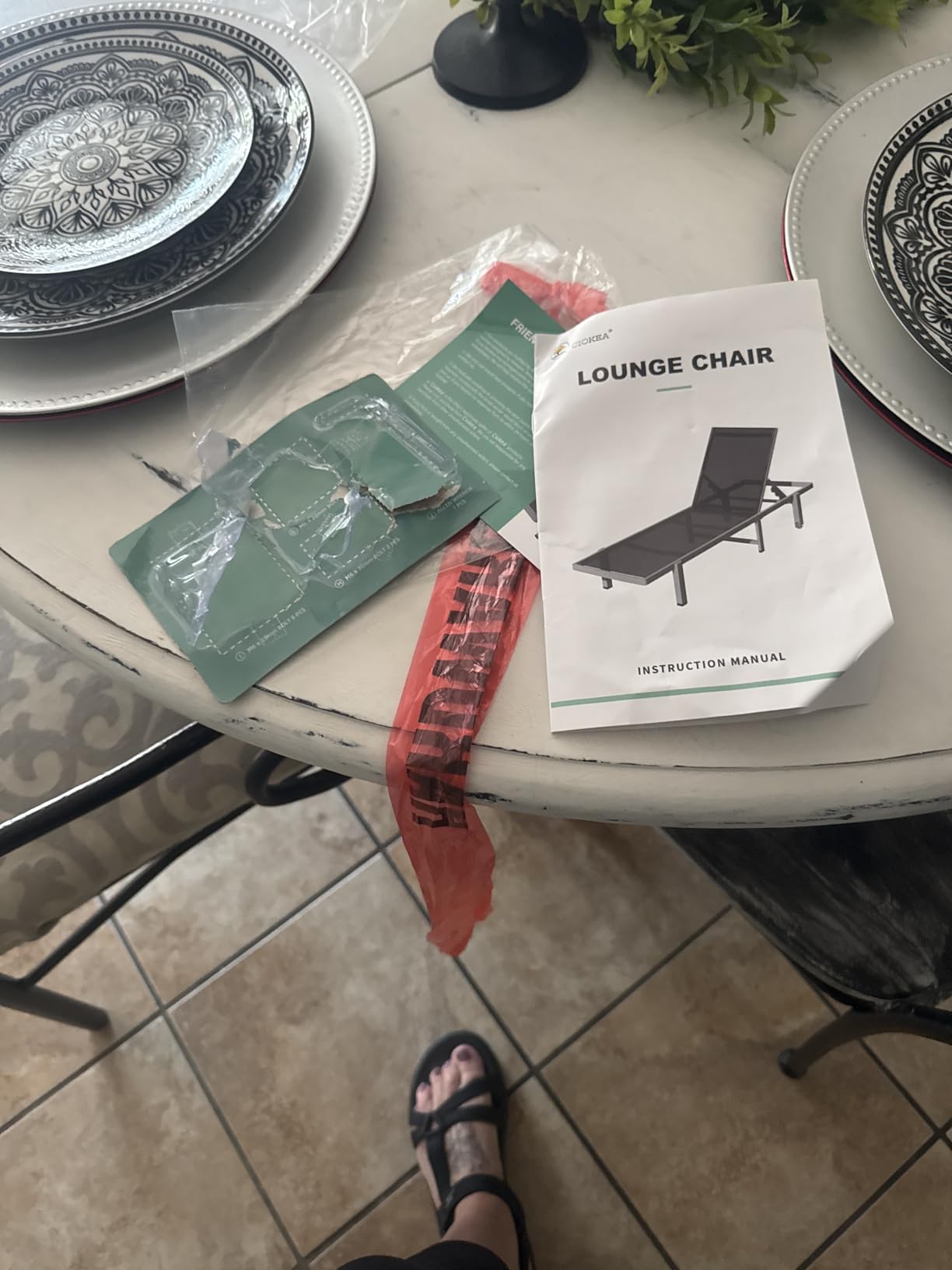Ciokea Aluminum Chaise Lounge Chair Outdoor with Wheels, Patio Lounge Chair with Adjustable 5-Position Recliner customer photo 1