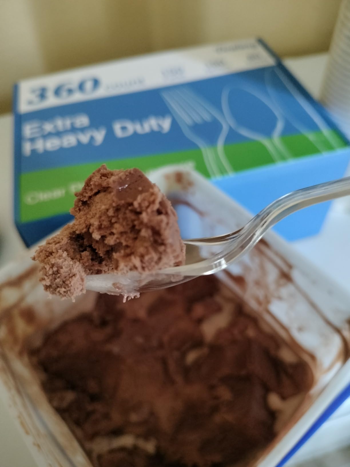 360 Count Extra Heavy Duty Clear Plastic Silverware, 150 Forks, 150 Spoons, 60 Knives, BPA-Free, Heat Resistant, Disposable Plastic Utensils Set, Plastic Cutlery Set, Plasticware Bulk customer photo 2