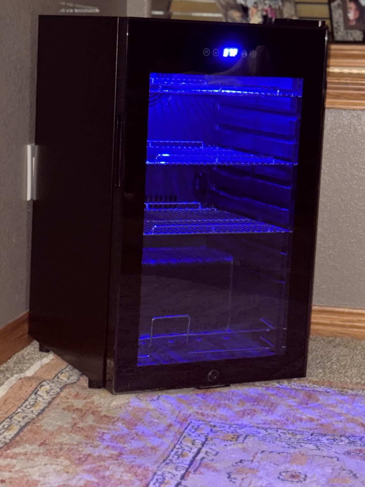 Beverage Refrigerator 17 inch Wide - 126 Can Beverage Cooler with Glass Door | Counter-Top/Freestanding Mini Beverage Beer Fridge | Temperature Memory | Invisible Door | Perfect for Soda, Beer customer photo 2