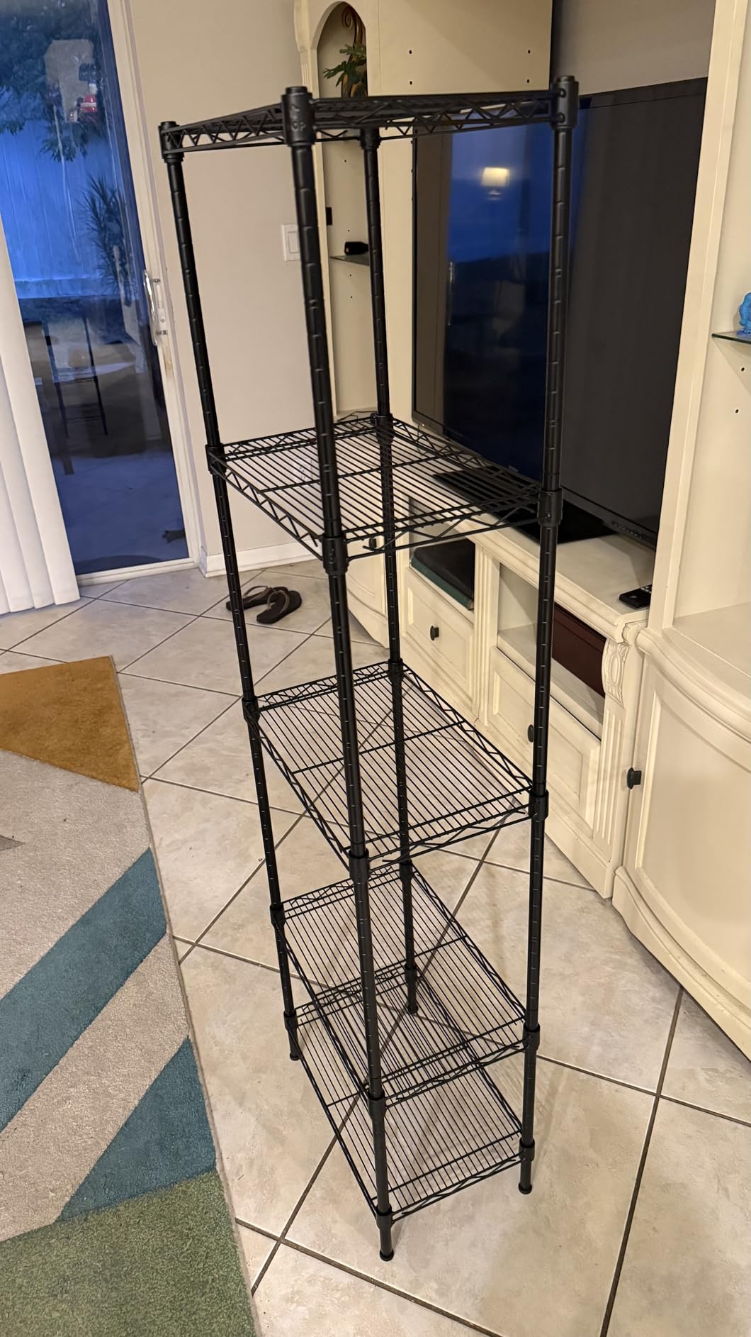 SINGAYE Metal Shelves Wire Shelving:Storage Rack Standing Units Shelf for Kitchen Laundry Bathroom Closet Organizers Pantry Narrow Mesh Adjustable 10