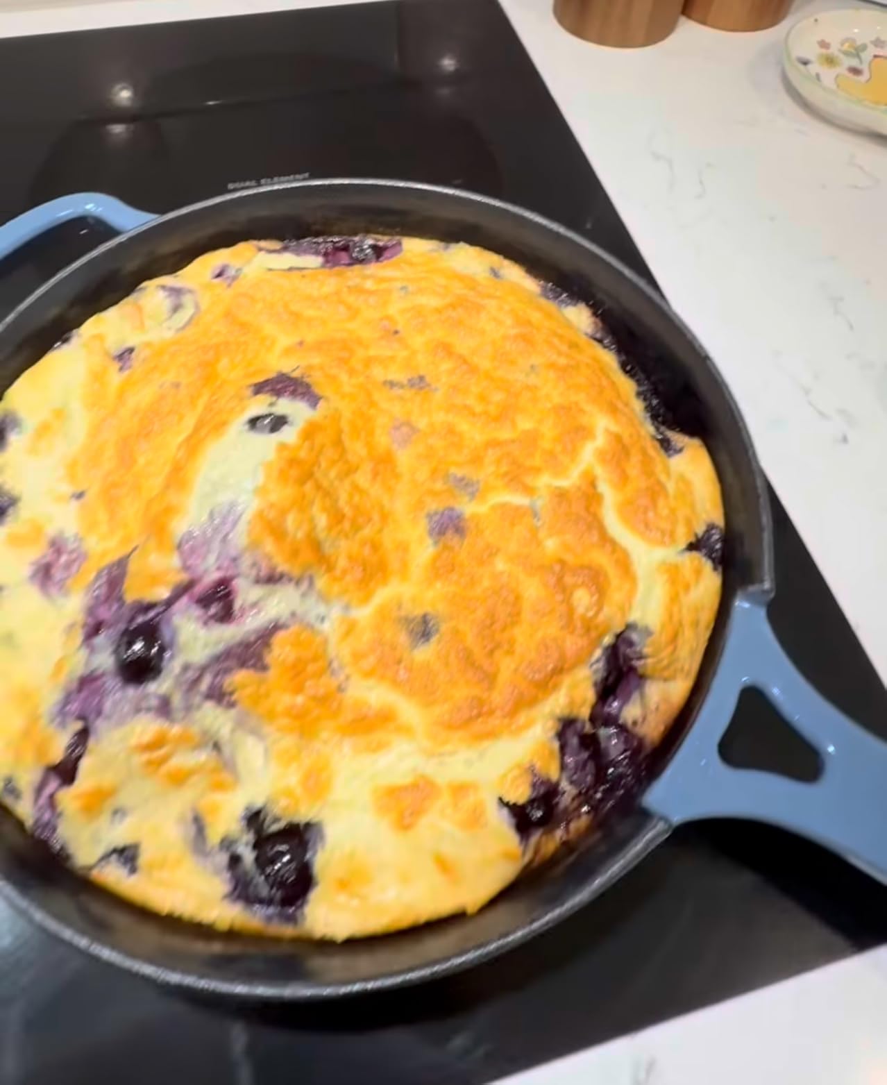 Cast Iron Always Pan | Premium Enameled, Toxin-Free Surface | 10-inch 8-in-1 Multifunctional Cookware System | Lid, Handle Covers | Heavy Duty Skillet | Oven & High Heat Safe | Steam customer photo 1