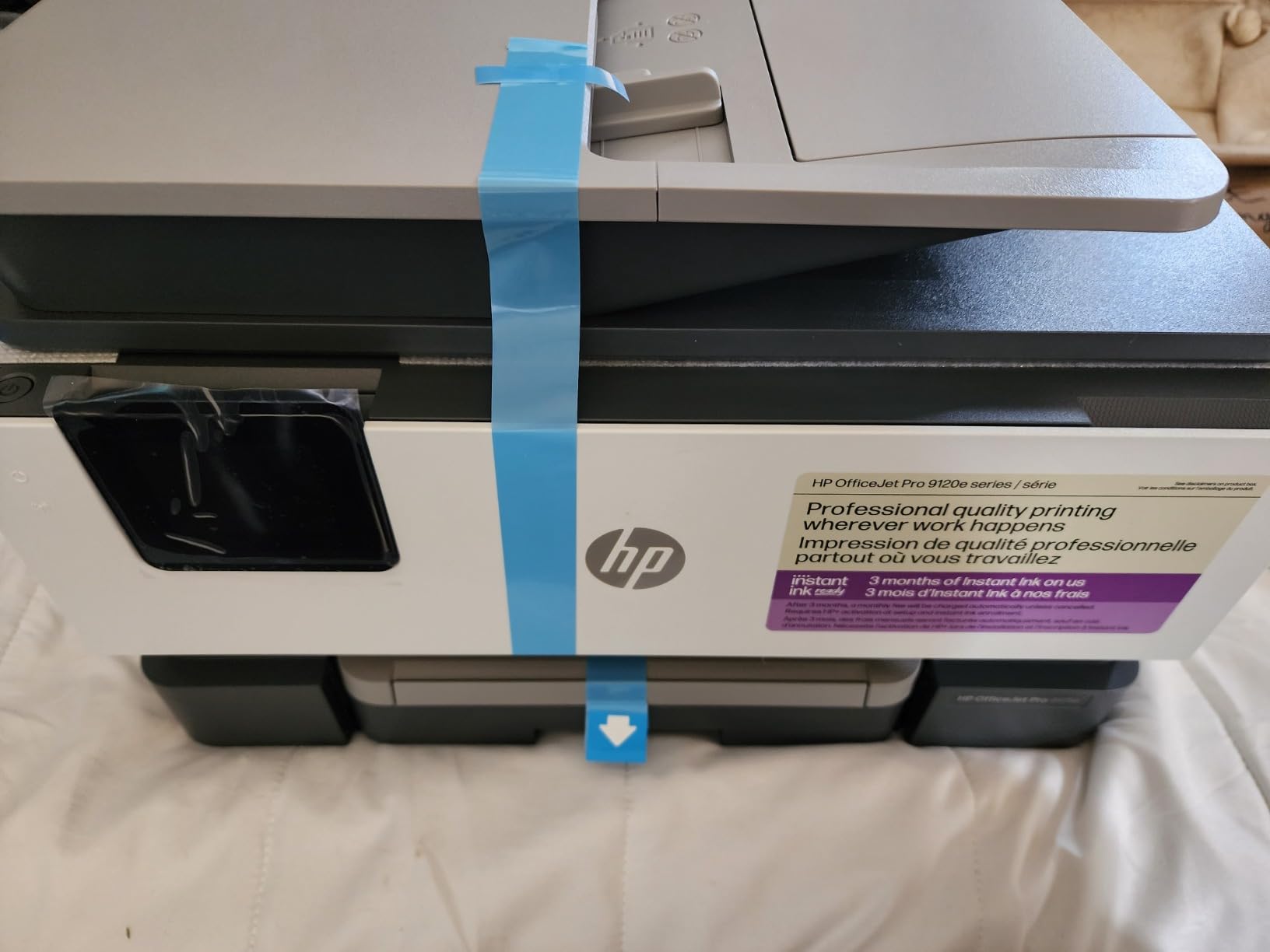 HP OfficeJet Pro 9125e Wireless All-in-One Color Inkjet Printer, Print, scan, copy, fax, ADF, Duplex printing best-for-office, 3 month Instant Ink trial included, AI-enabled customer photo 1