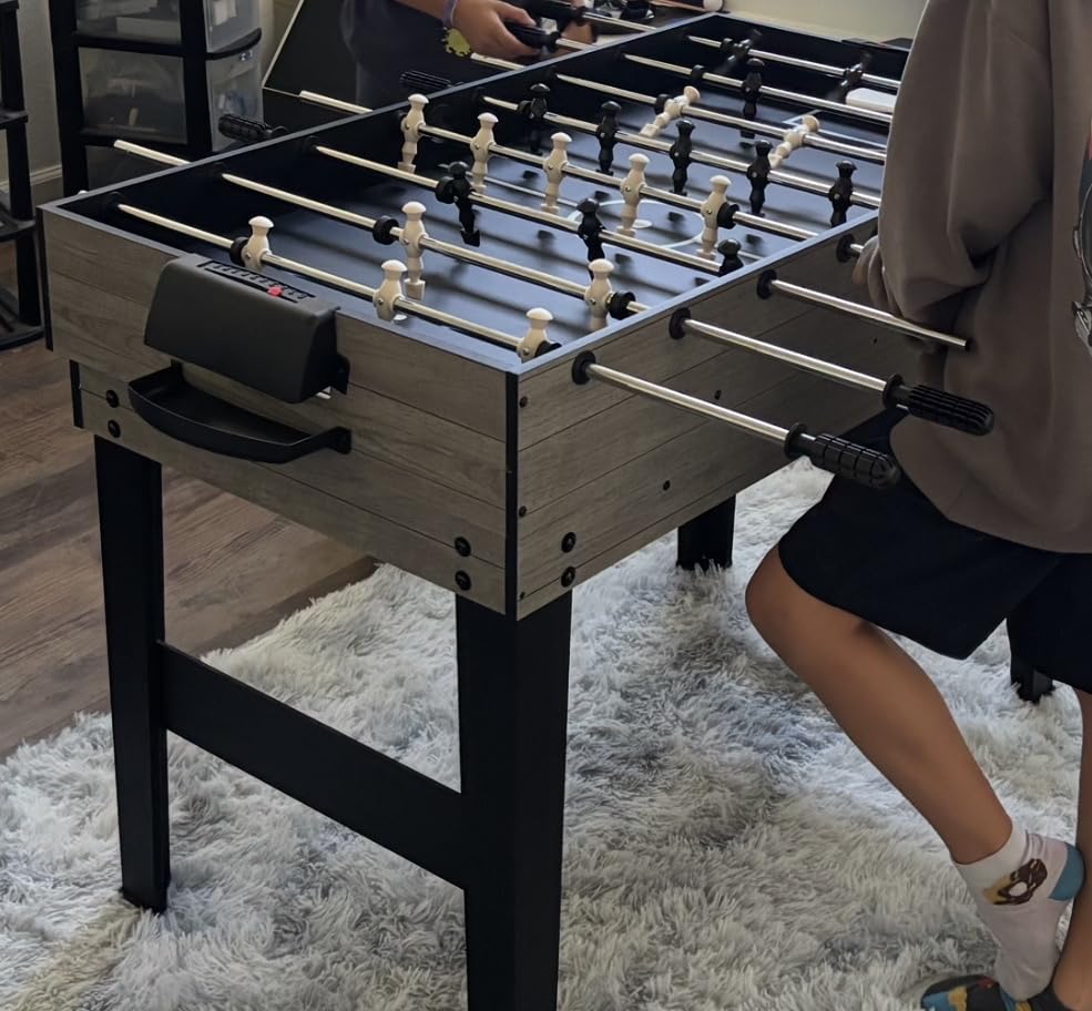 Best Choice Products 2x4ft 10-in-1 Combo Game Table Set for Home, Game Room, Friends & Family w/Hockey, Foosball, Pool, Shuffleboard, Ping Pong, Chess, Checkers, Bowling, and Backgammon customer photo 1