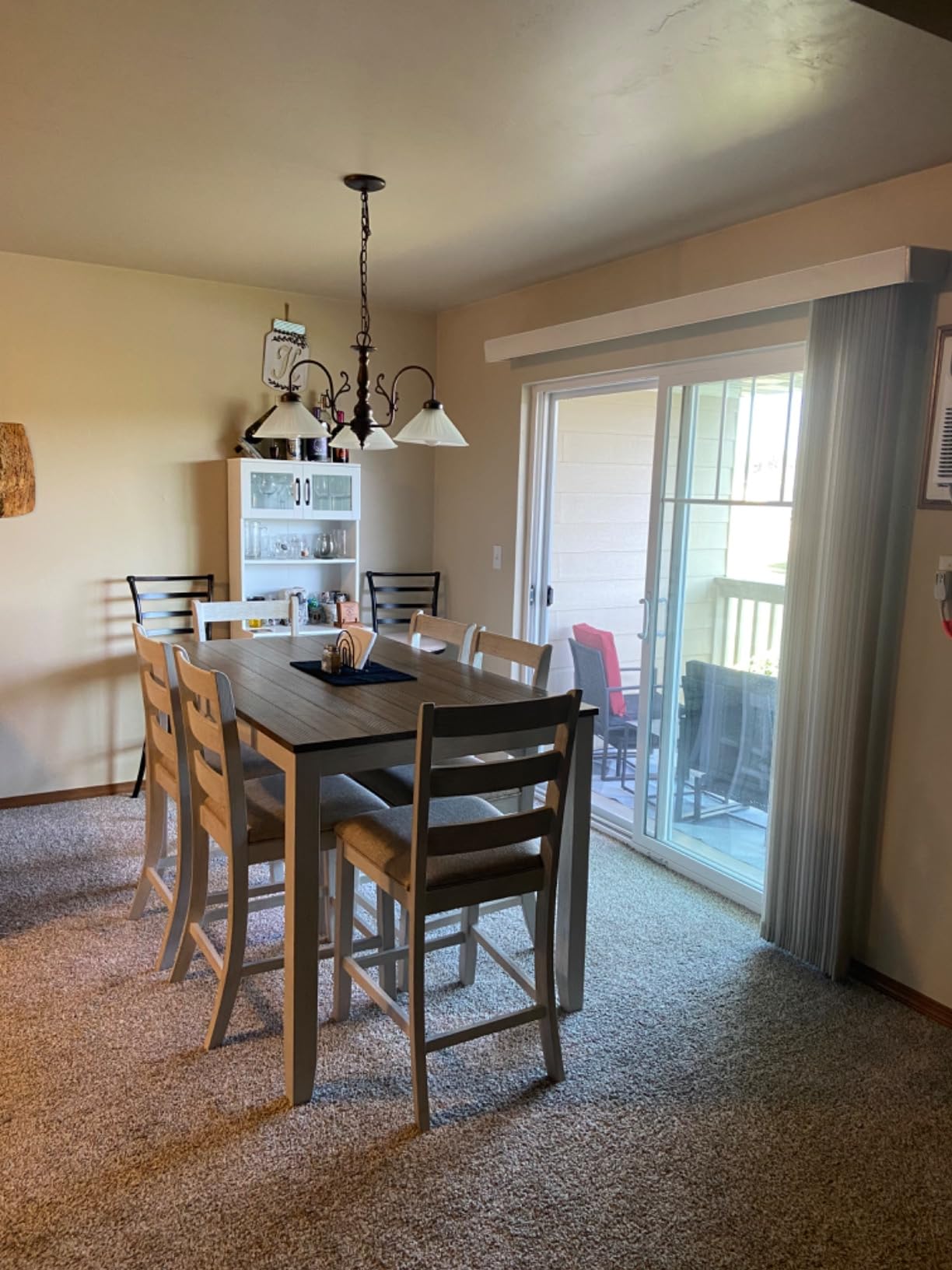 Signature Design by Ashley Caitbrook Casual Counter Height Dining Table and Upholstered Bar Stools with Nailhead Trim, Set of 7, Gray customer photo 1