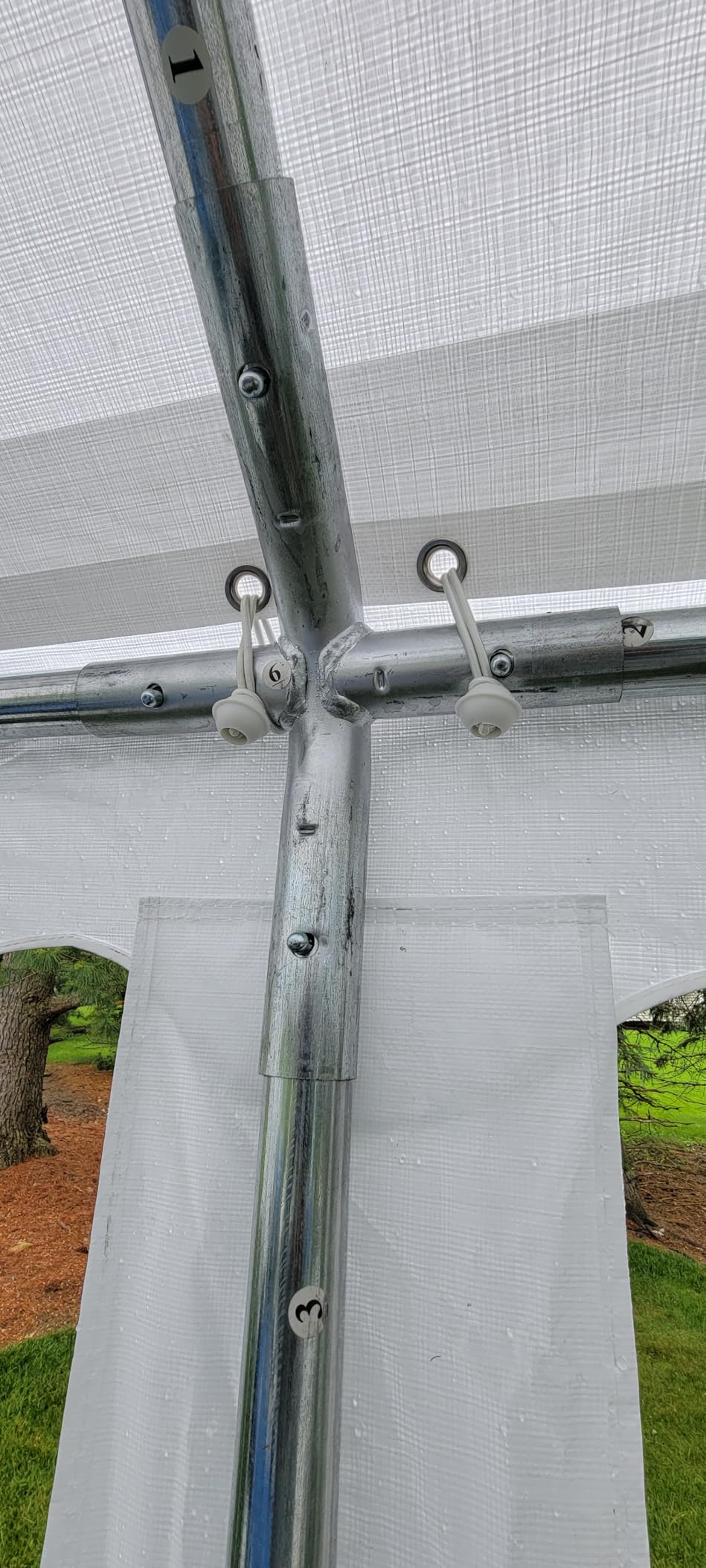 GREEN PARTY 20x40FT Party Tent Heavy Duty, Large Wedding Event Shelters with 7 Carry Bags & Removable Sidewalls, Outdoor Canopy Gazebo Commercial Tents for Parties Carport Camping Garden Patio customer photo 1