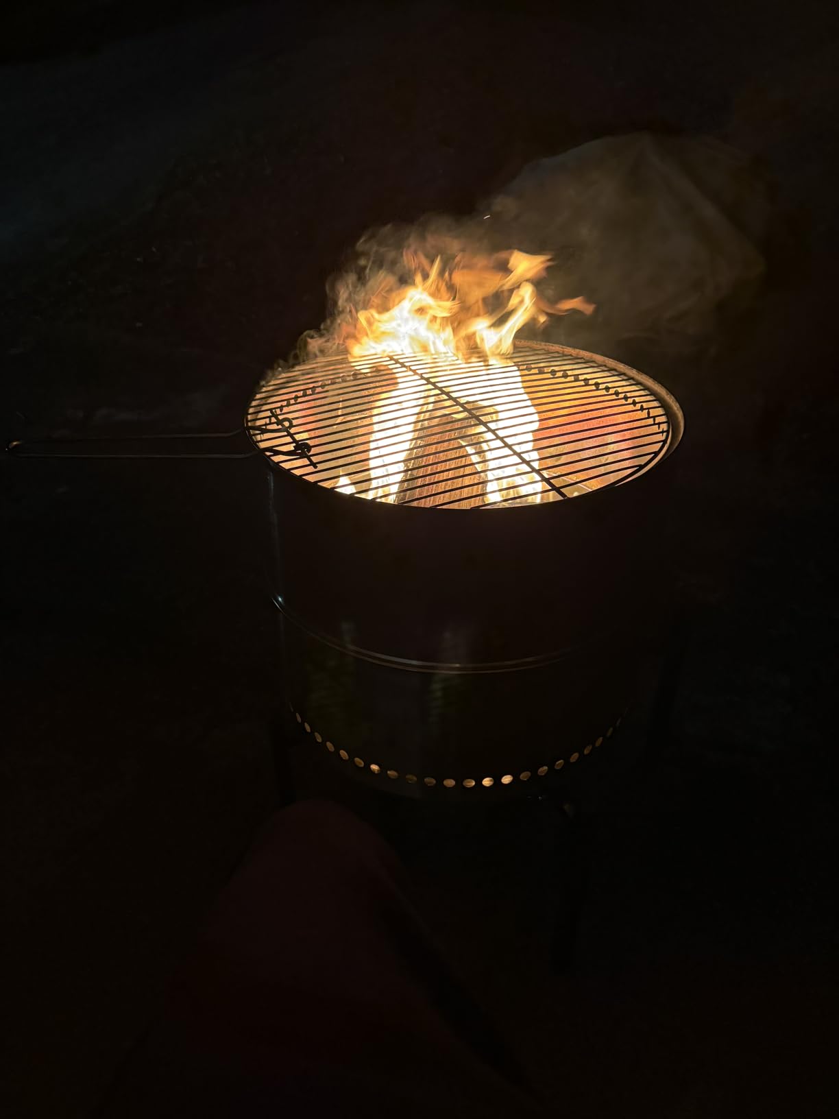 HGD 20 inch Smokeless Firepit Outdoor, Portable Smokeless Fire Pit for Camping with Travel Bag, Stainless Steel Wood Burning Stove for Backyard & Patio, Easy Setup & Compact Storage customer photo 2