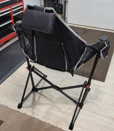 AKSOUL Hammock Camping Chair Swinging: Foldable & Portable Swing Chairs with Storage Bag - 265lbs Adult Weight Capacity - Folding Rocking for Lawn Camp Stargazer Outdoor customer photo 2