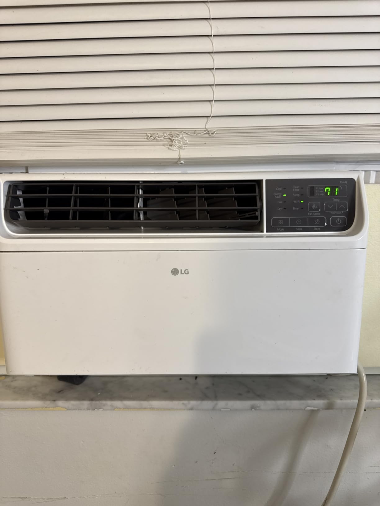 LG 6000 BTU Window Air Conditioner Energy Saving Dual Inverter, Remote Control, WiFi, LG ThinQ, Alexa, Hey Google Enabled Washable Filter Ultra-Quiet Cools Small Room up to 250 Sq.Ft White LW6023IVSM customer photo 1