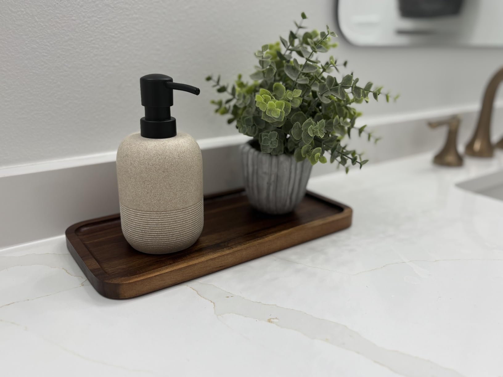 Large Wooden Serving Trays Long Party Charcuterie Boards Acacia Wood Platters Serving Cheese Board Rectangular Appetizer Snack Plates Rectangle Kitchen Dinner Platter for Food Dish Cake Dessert Tray customer photo 2