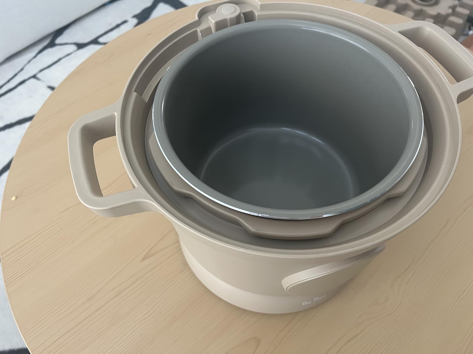 Dream Cooker | 6 Qt Ceramic Nonstick Multicooker & Pressure Cooker with Touchscreen Controls & Auto Steam Release | 4 Modes: Pressure Cook, Saute/Sear, Slow Cook & Warm | Blue Salt customer photo 2