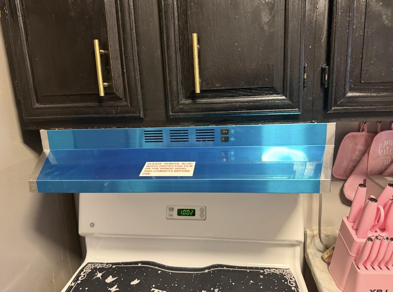 SNDOAS 30 inch Range Hood Ducted/Ductless Convertible Stainless Steel Range Hood Under Cabinet with Rocker Button Control,Vent Hood with LED Light,2 Speed Exhaust Fan,Under Cabinet Hood,Silver customer photo 1