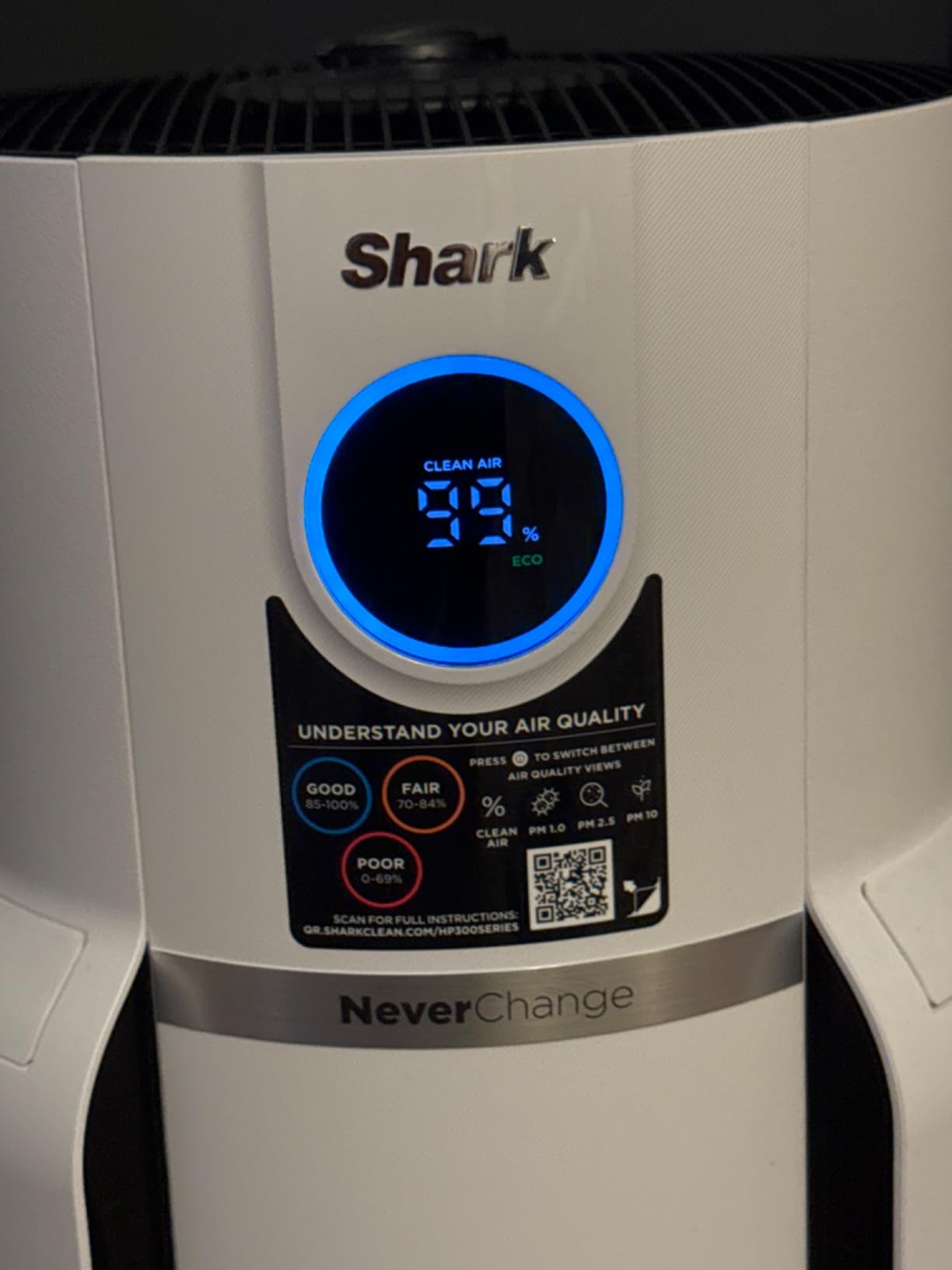 Shark Air Purifier for Home, NeverChange, for Large Room, HEPA-Exceeding Filter, Captures Pollutants, Pet Dander, Dust, Odor, Smoke, and More, Odor Neutralizer, HP152, Charcoal customer photo 2