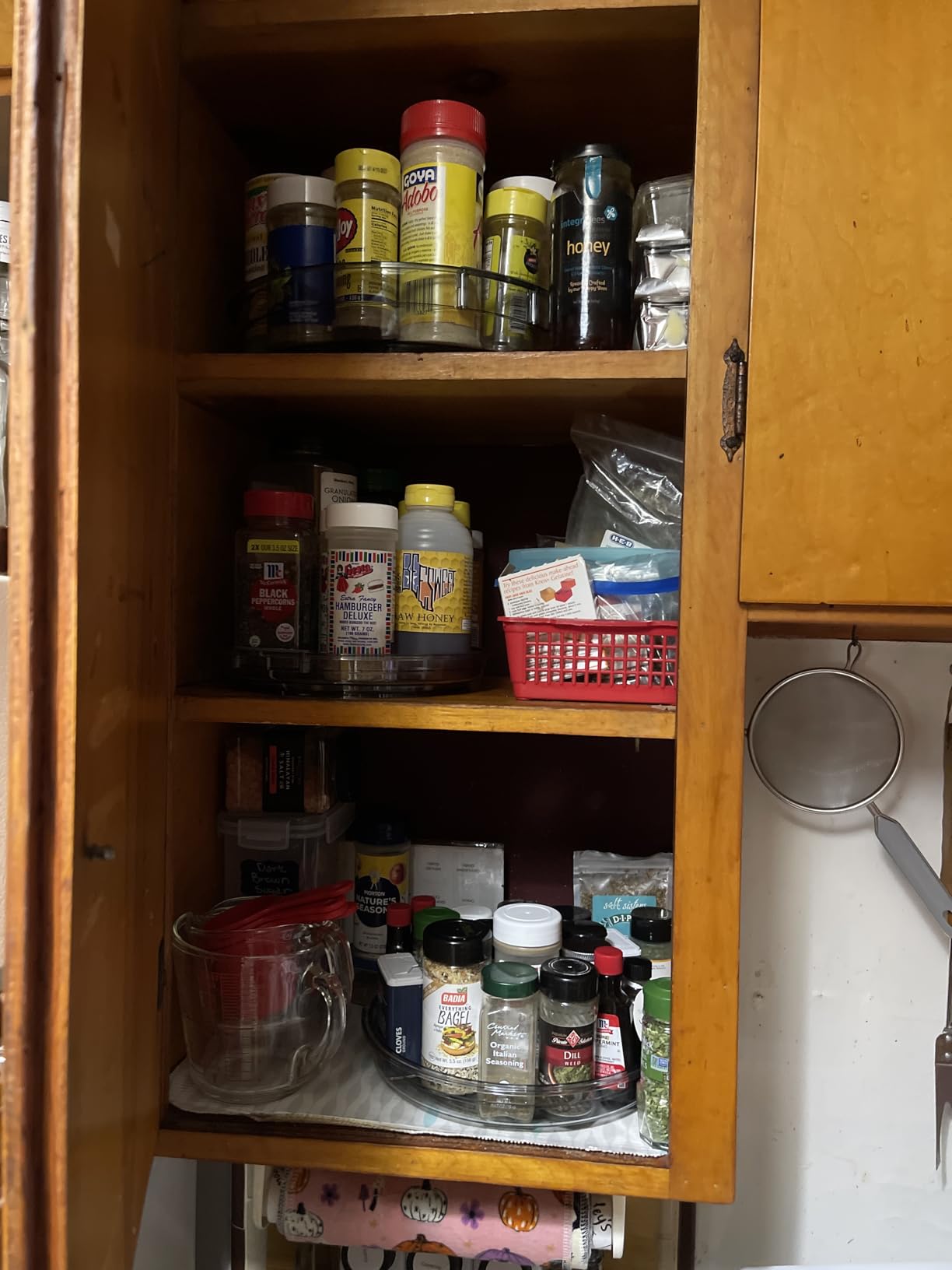 LAMU 3 Pack Lazy Susan Organizer Turntable for Cabinet, Pantry Organizers and Storage, Rotating Condiment Organizer for Kitchen, Table Top, Fridge, Countertop, Spice Organization, 9.25'' 10.6'' 12'' customer photo 2