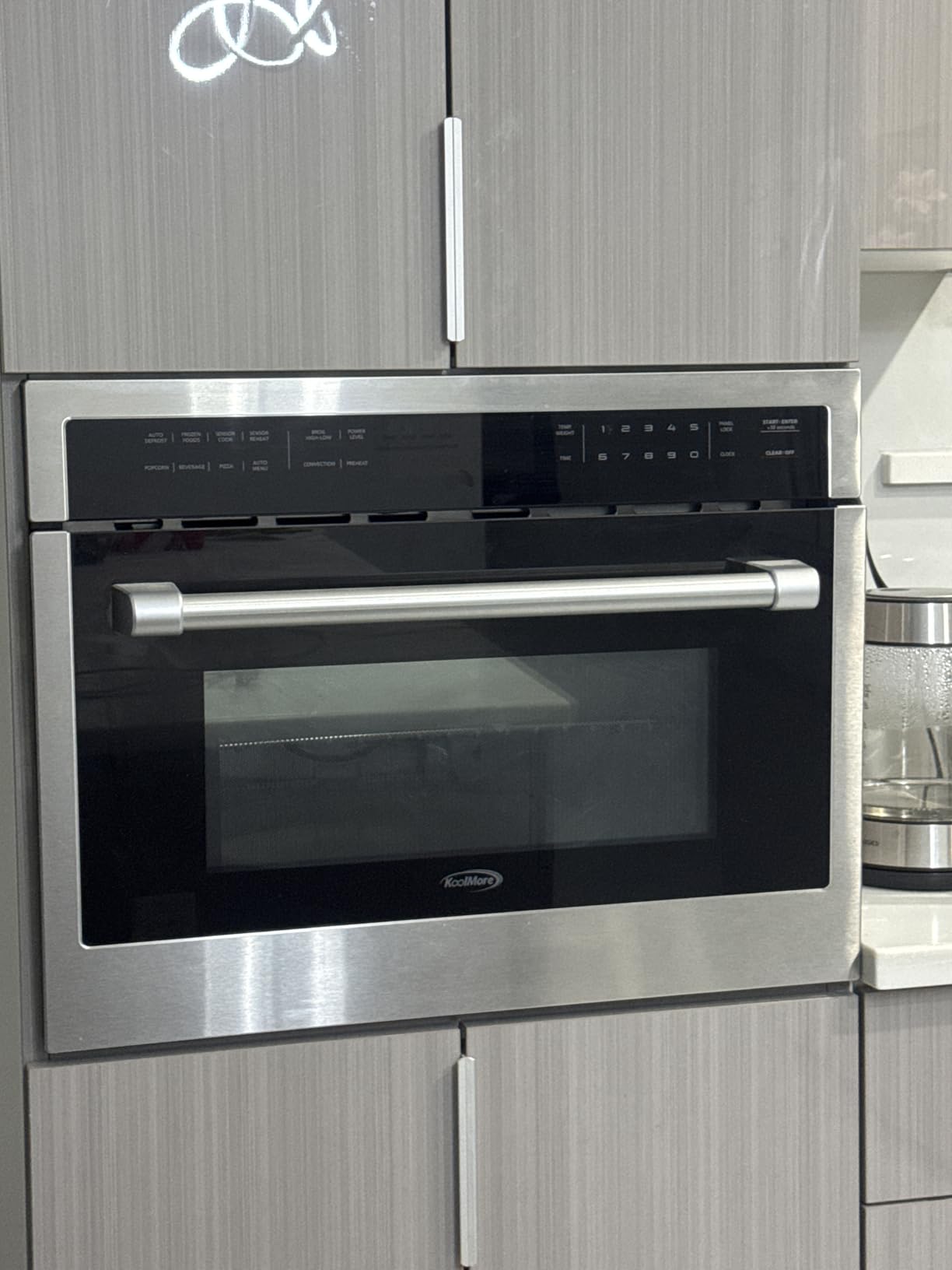 KoolMore 30 in. Built-in Microwave with Convection Oven and Air Fryer, 1000W Power with 10 Levels, UL Listed and 1.6 cu. ft. Capacity in Stainless-Steel (KM-CWO30-SS) customer photo 2