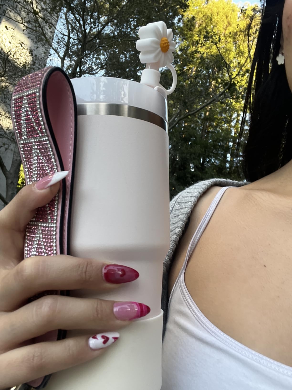 Quencher H2.0 Tumbler with Straw 20 oz | Flowstate 3-Position Lid | Cup Holder Compatible for Travel | Insulated Stainless Steel Cup | BPA-Free | Rose Quartz 2.0 customer photo 1