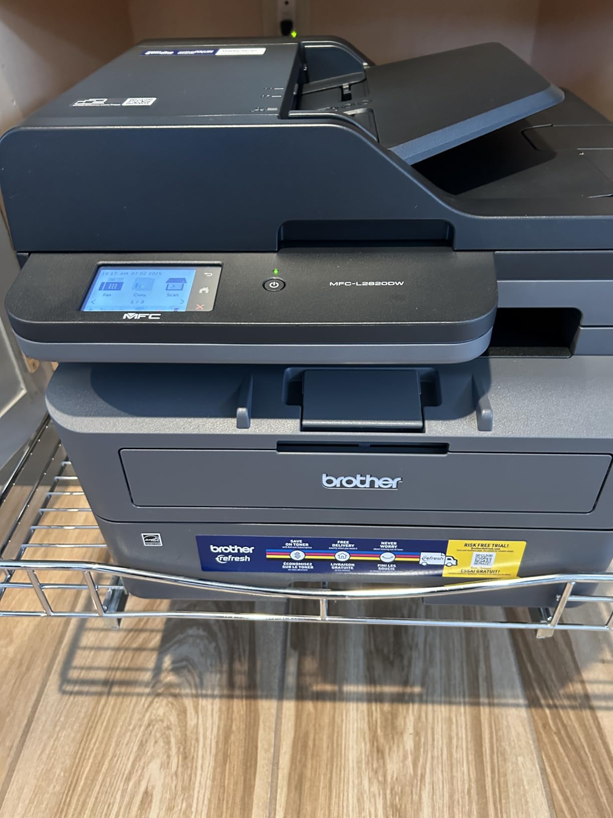 Brother MFC-L2820DW Wireless Compact Monochrome All-in-One Laser Printer with Copy, Scan and Fax, Duplex, Black & White | Includes Refresh Subscription Trial(1), Works with Alexa customer photo 2