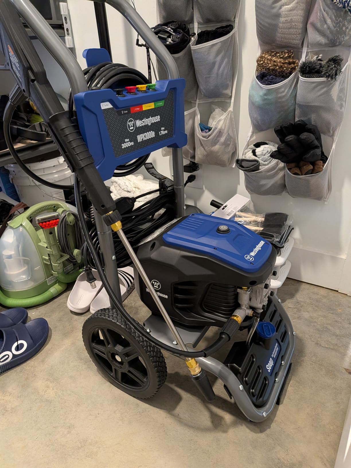 Westinghouse WPX3000e Electric Pressure Washer, 3000 Max PSI and 1.76 Max GPM, Induction Motor, Onboard Soap Tank, Spray Gun and Wand, 5 Nozzle Set, for Cars/Fences/Driveways/Homes/Patios/Furniture customer photo 1