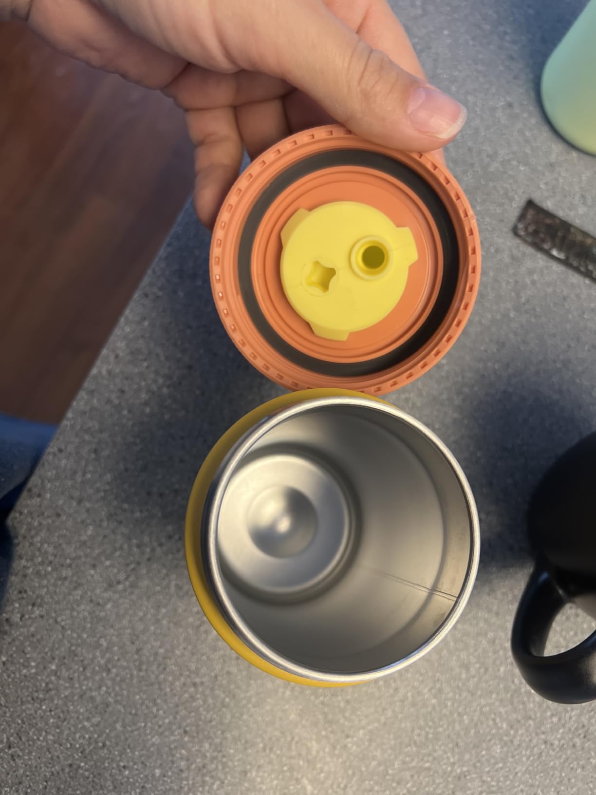 Kids Insulation Stainless Steel Tumbler with Spill Resistant Flexible Straw, Easy to Clean, Kids Water Bottle, Great for Travel, Dishwasher Safe, 12 Oz, Blue and Light Green (Turtley Awesome) customer photo 1