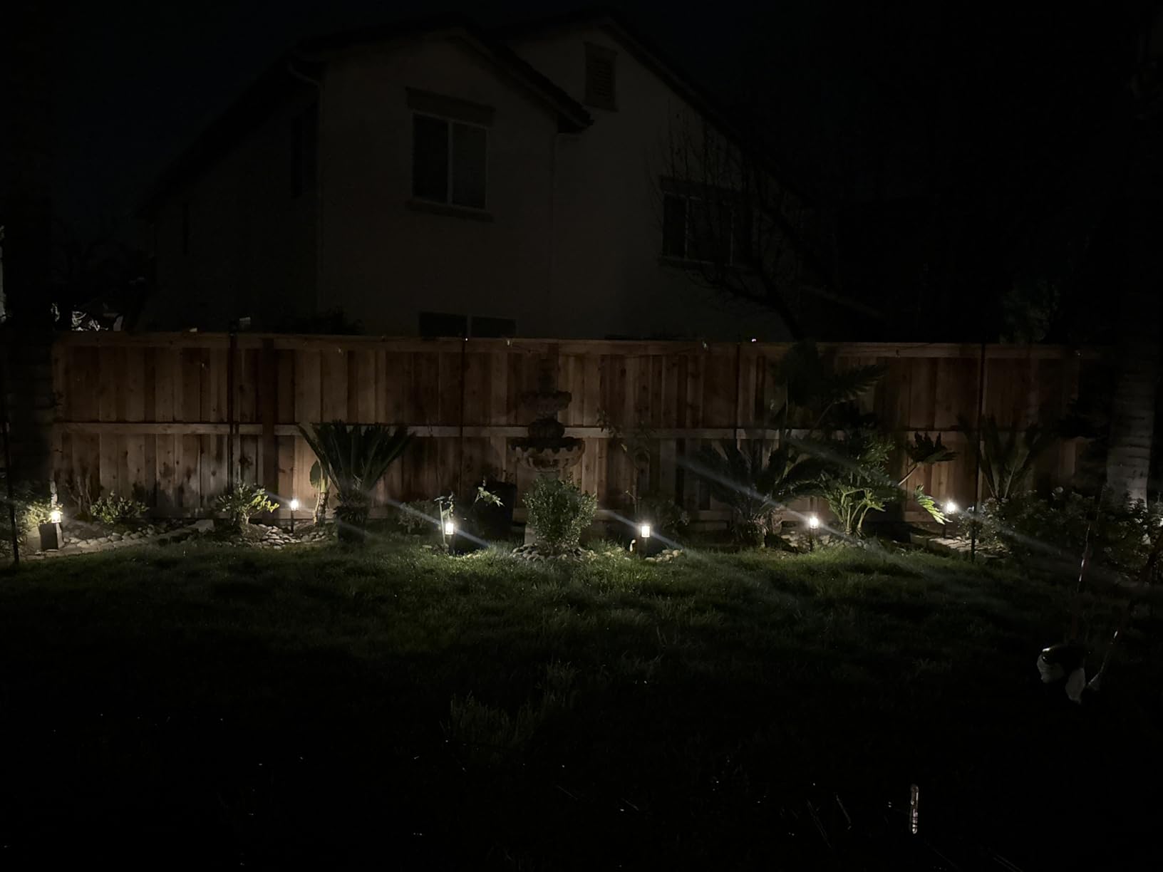 Mancra Solar Pathway Lights Outdoor, 10 Pack Metal & Glass Solar Lights Outdoor Waterproof Landscape Path Lights for Yard Walkway Garden Decor, Warm White customer photo 2