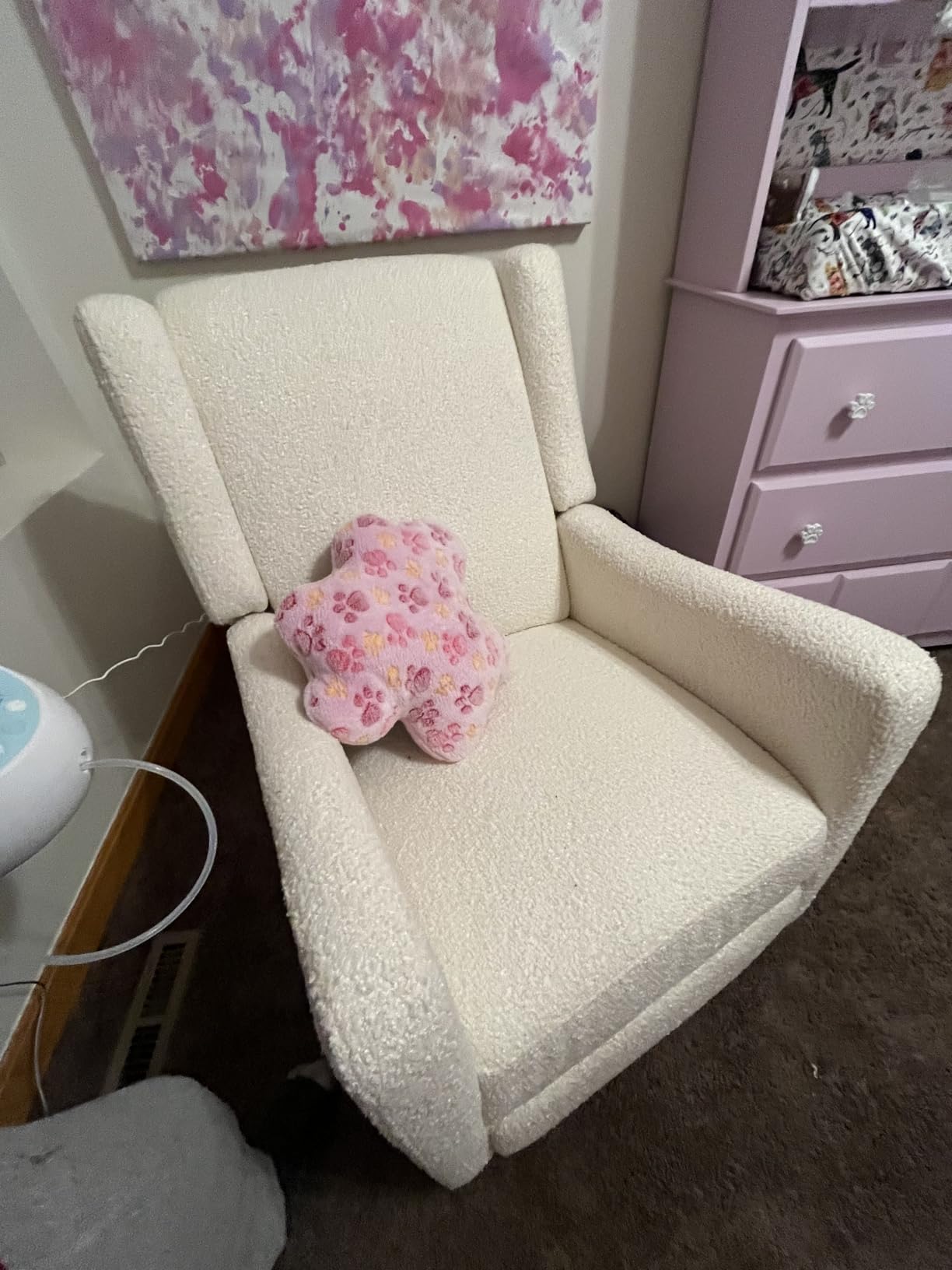 Delta Children Mercer Electronic Power Recliner and Swivel Glider with USB Port in LiveSmart Performance Fabric - Water Repellent & Stain Resistant, Dark Grey customer photo 2