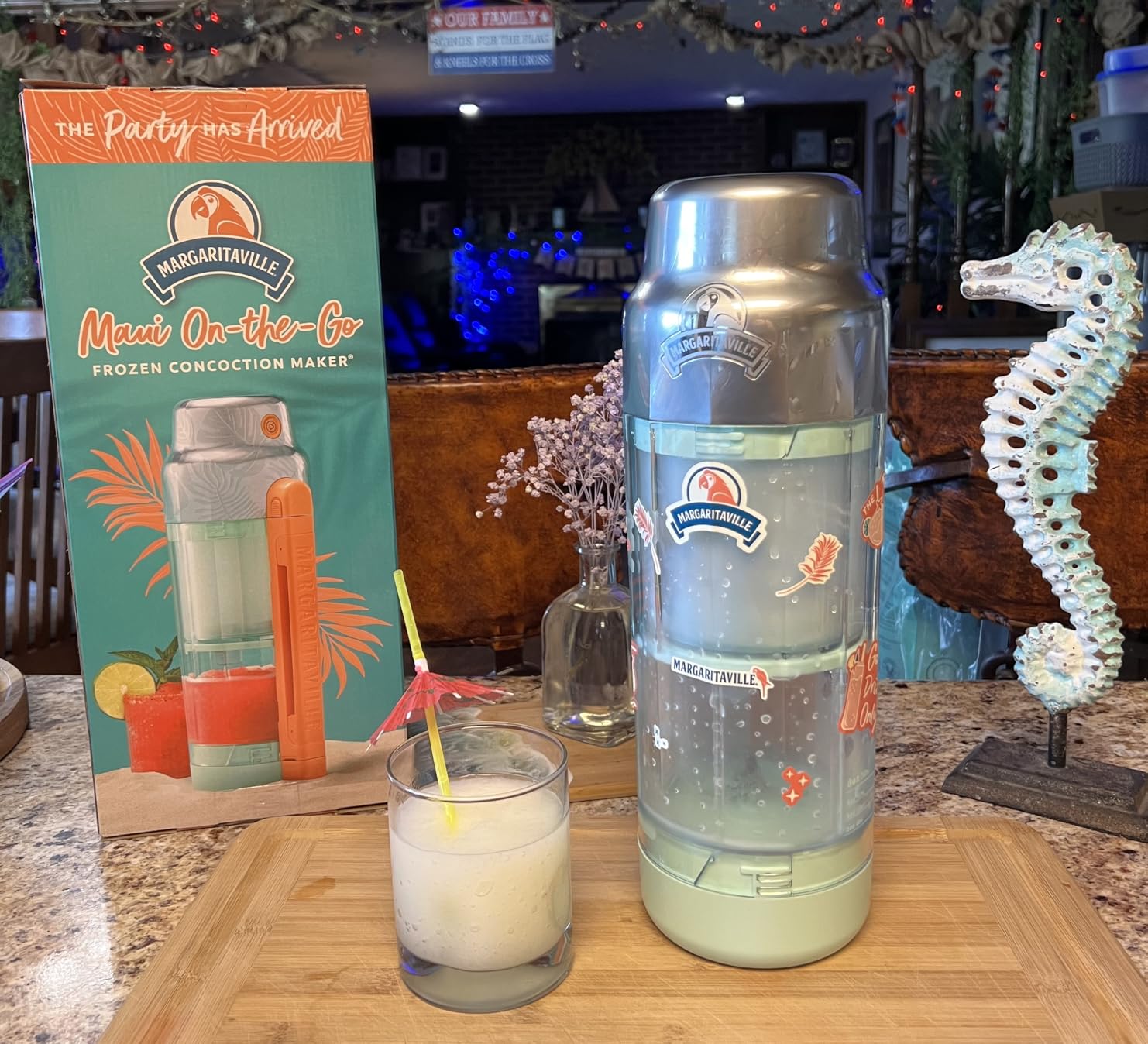 Margaritaville Maui Portable Frozen Drink Machine and Blender Ideal for Resort-Quality Shaved Ice Drinks and Smoothies customer photo 2