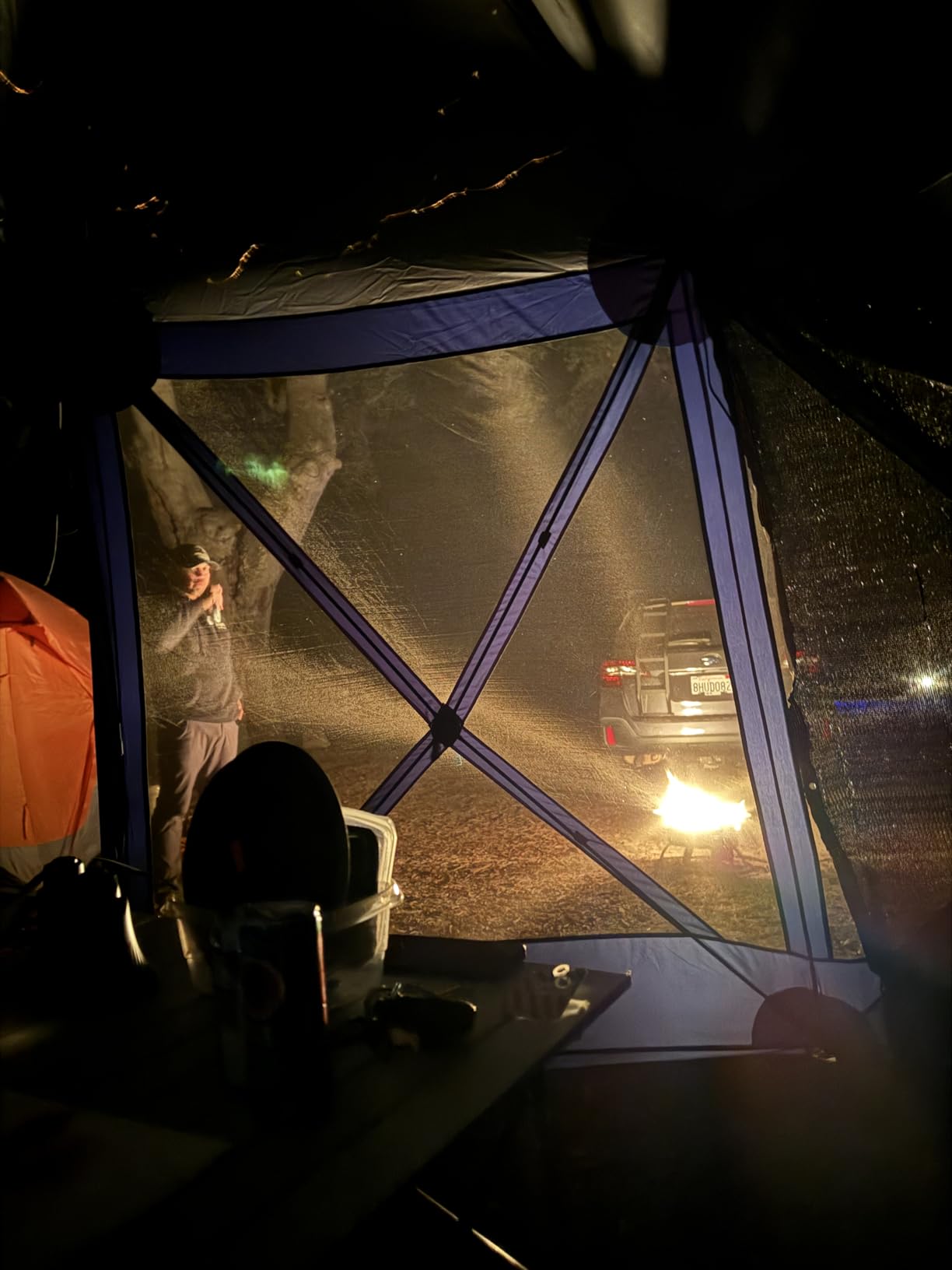 TIMBER RIDGE Easy Pop Up Gazebo Canopy Tent for Camping, 11.5 X 9.8 Ft Portable Instant Screened House, Pop Up Canopy with Netting for Backyard, Patio, Outdoor, Tailgating, Picnics, Blue customer photo 2