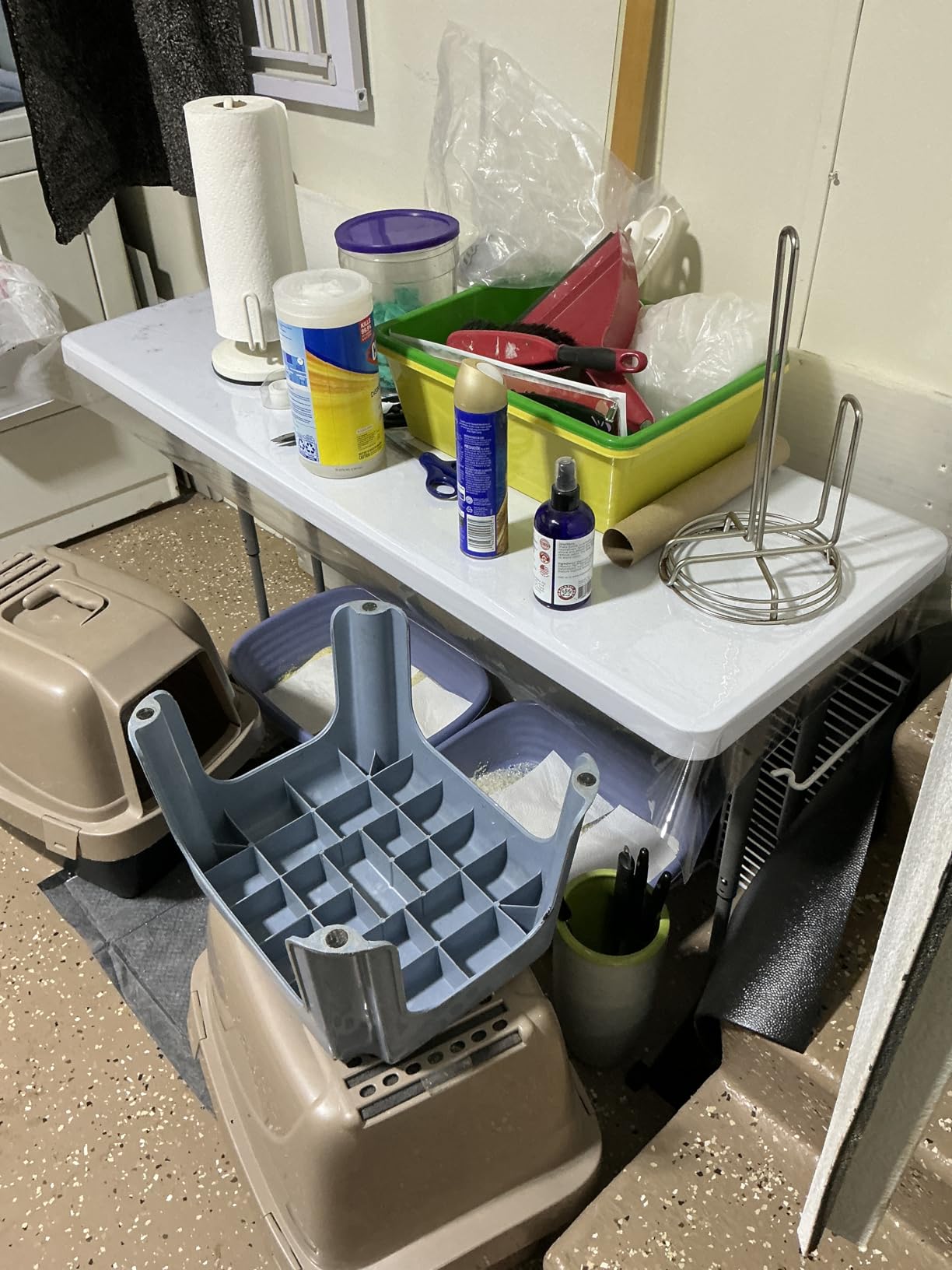 VINGLI 6 FT Narrow Folding Table,Premium Quality HDPE Material and Sturdy Metal Frame, Perfect for Buffet, Seminar, Party, Training, Home Work, White customer photo 1