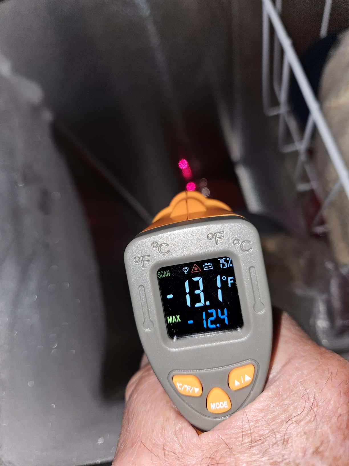 Igloo 3.5 Cu Ft. Upright Deep Freezer Chest- Deep Freezer with Quick Freezing System & Adjustable Thermostat for Homes, Garages & Basements- Low Noise Freezer with Removable Basket & LED Lights- White customer photo 2