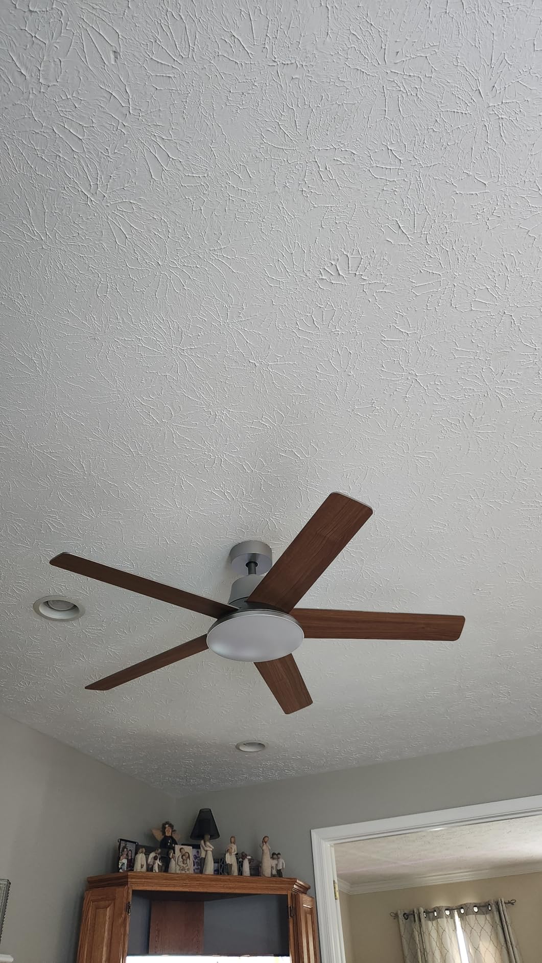 DREO Ceiling Fans with Lights, 52 Inch, 6 Speeds, 5 Color Tones Dimmable LED, Quiet Reversible DC Motor, Remote, 8H Timer, Black Ceiling Fan for Bedroom, Living Room, Easy to Install customer photo 1