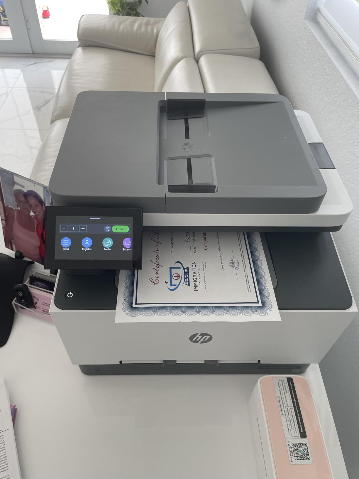 HP Color LaserJet Pro MFP 3301sdw Wireless All-in-One Color Laser Printer, Office Printer, Scanner, Copier, ADF, Duplex, Best-for-Office customer photo 2