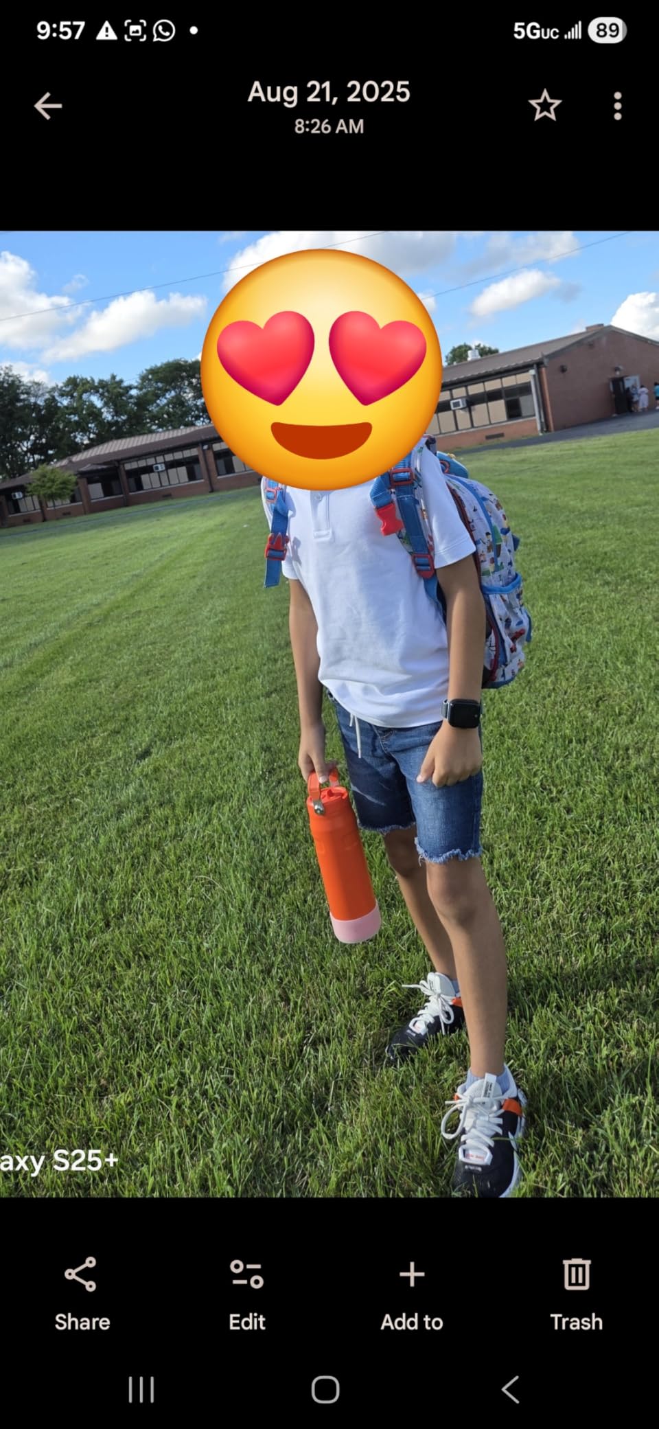 IceFlow Flip Straw 2.0 Water Bottle 24 OZ | Built-In Straw with Larger Opening | Lightweight & Leak-Resistant | Insulated Stainless Steel | BPA-Free | Frost customer photo 1