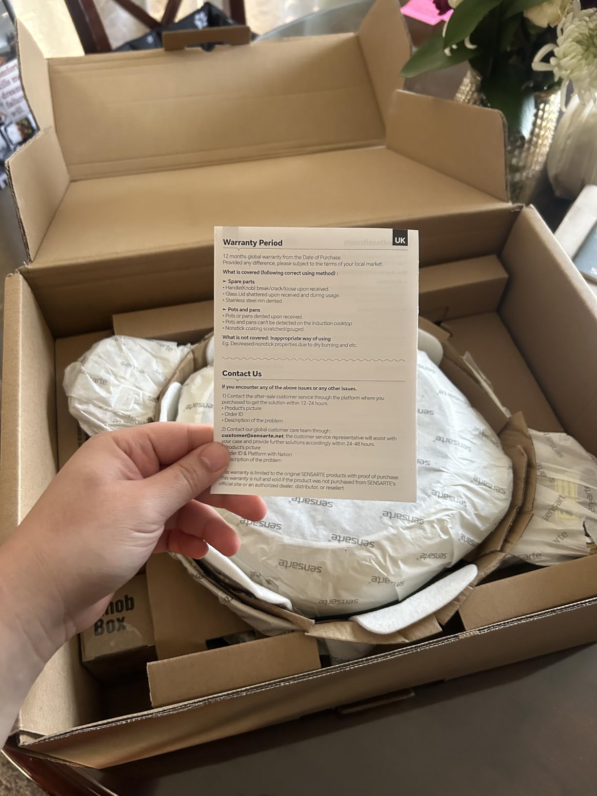 SENSARTE Ceramic Cookware Sets, Pots and Pans Set Non stick, 14 Piece Induction Cookware, Non toxic Healthy Non Stick Kitchen Cooking Set, with Frying Pans Set, PFAS PTFE PFOA PFOS Free customer photo 1