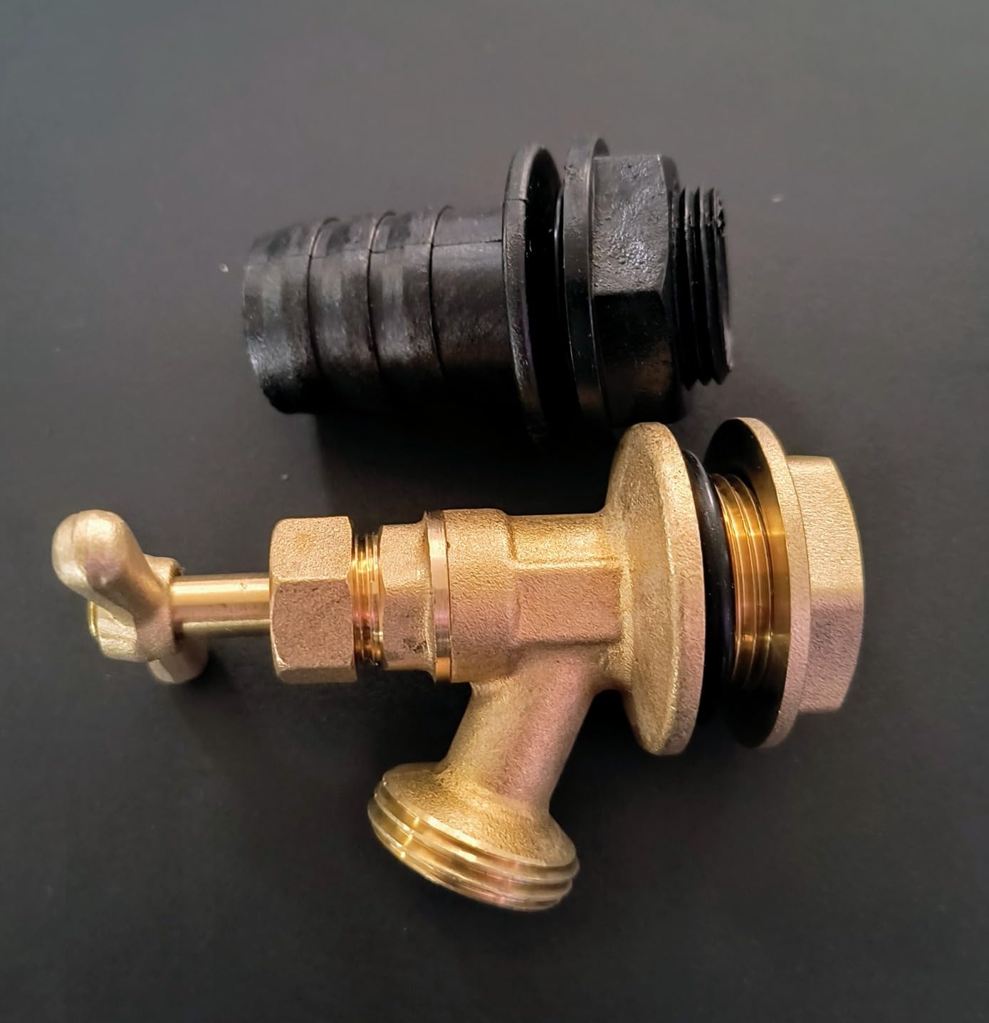 RTS Home Accents 50-Gallon Newport Rain Barrel with Stand and Removable Lid, Slate Color customer photo 1