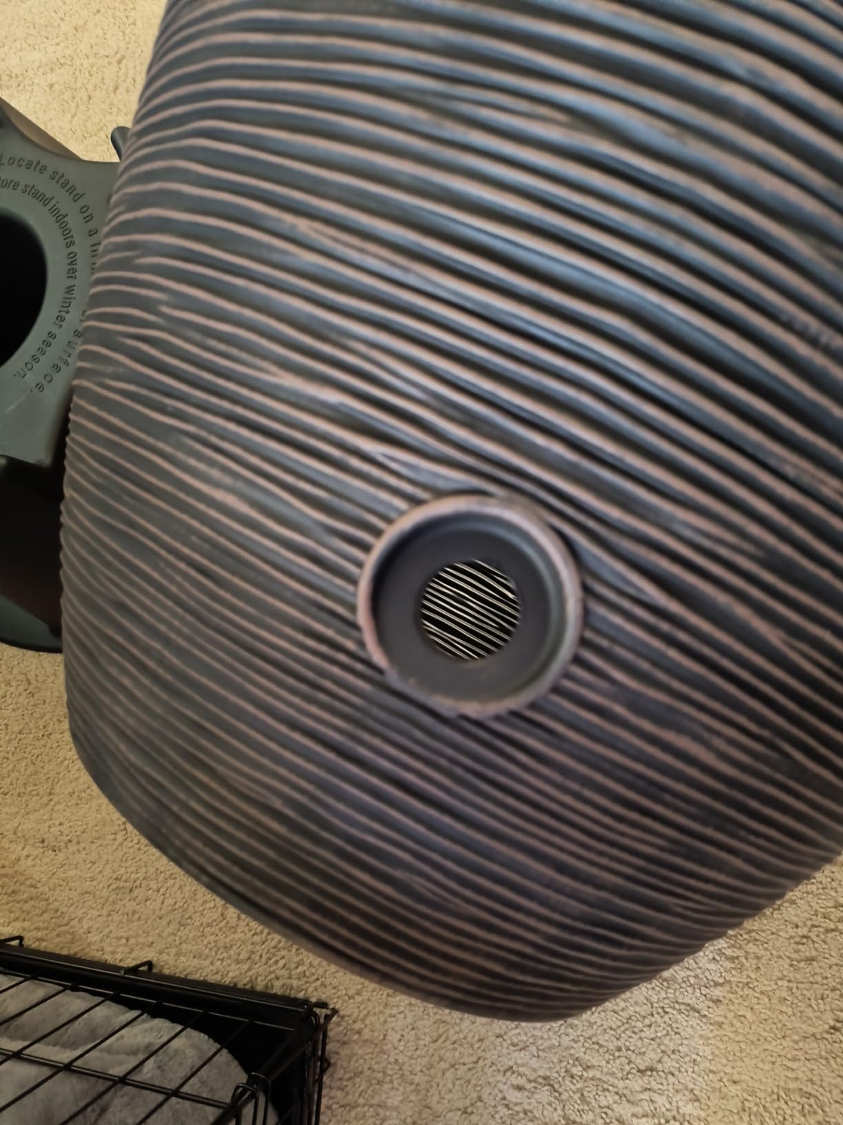 RTS Home Accents 50-Gallon Newport Rain Barrel with Stand and Removable Lid, Slate Color customer photo 2