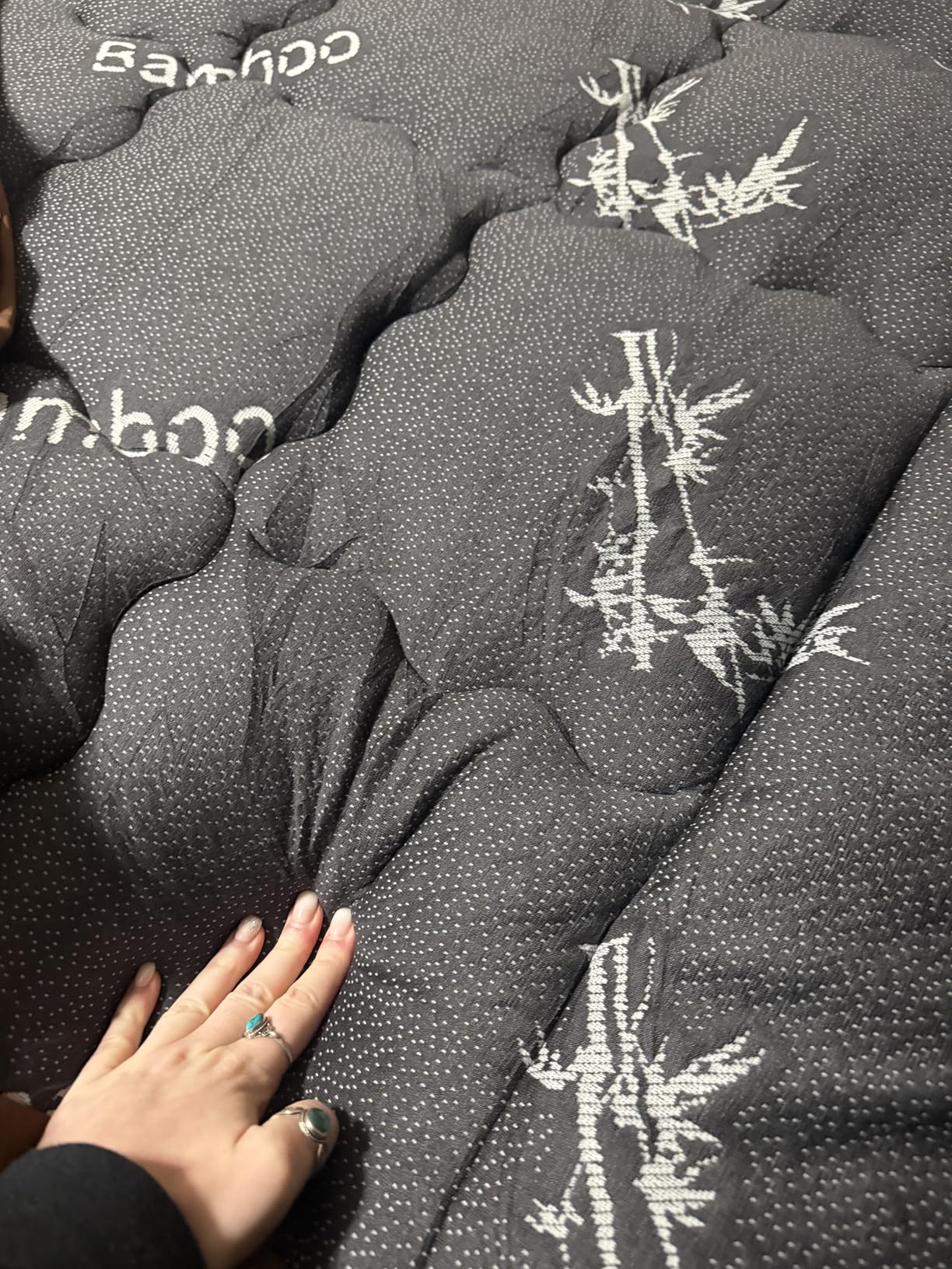 BEDLORE Queen Mattress Topper Viscose Derived from Bamboo, Thick Pillow Top Mattress Pad with Stretchable Pockets for 6-18 inches Mattress, Soft Mattress Topper for Back Pain Relief (Dark Gray) customer photo 2