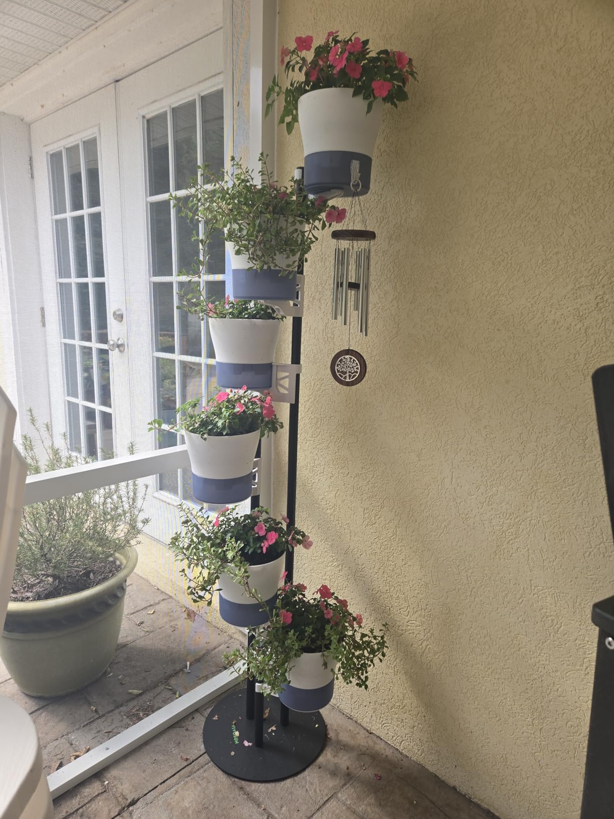 VIVOSUN Metal Plant Stand, 6-Tier Tall Vertical Planter Tower with Self-Watering Planters, Modular Shelf for Indoor & Outdoor Use customer photo 2