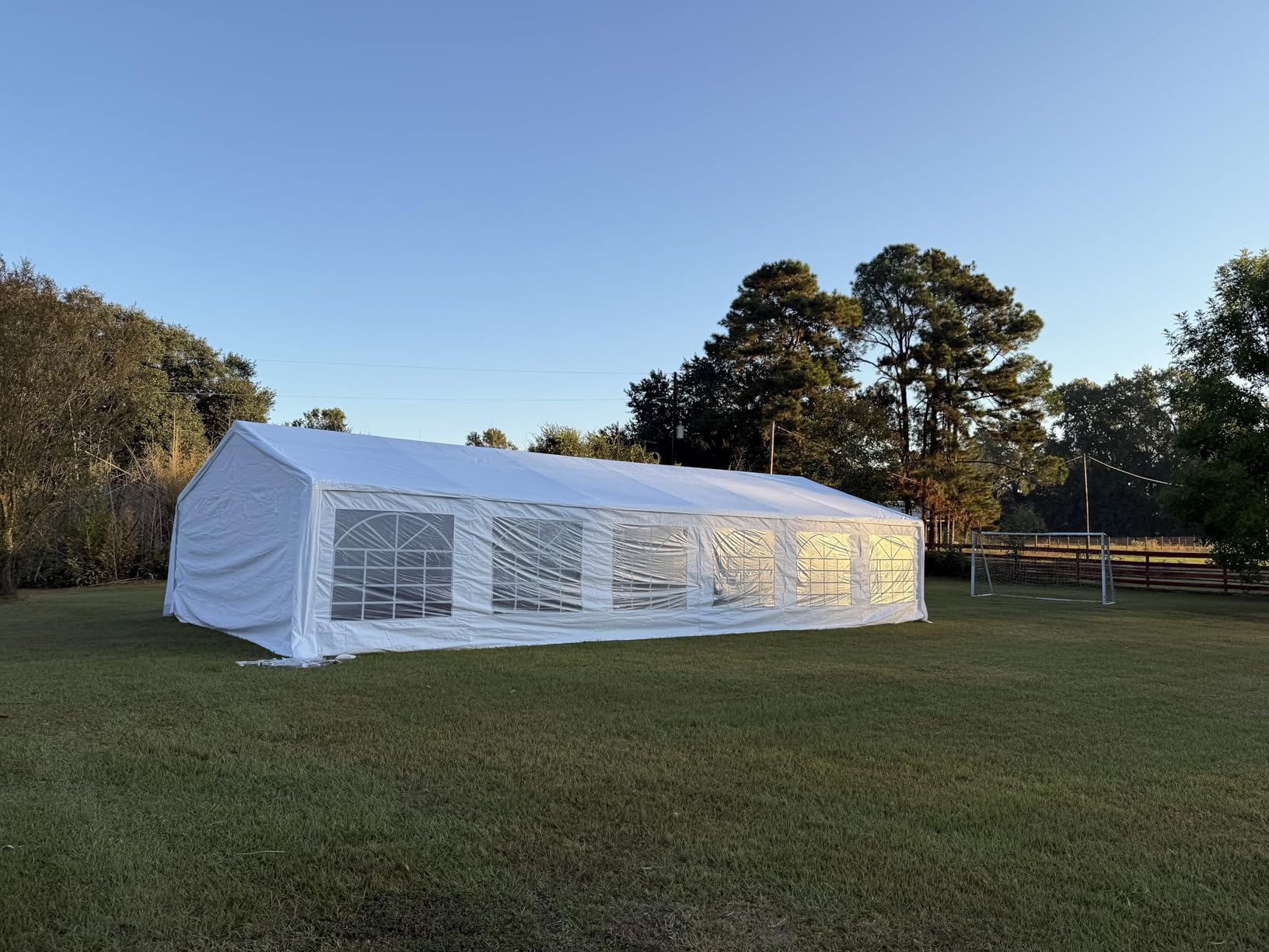 Quictent 20x40ft Party Tent Heavy Duty Outdoor Canopy Tent Carport Wedding Event Shelter BBQ Wedding Tents for Parties with Storage Bags(Church) customer photo 2