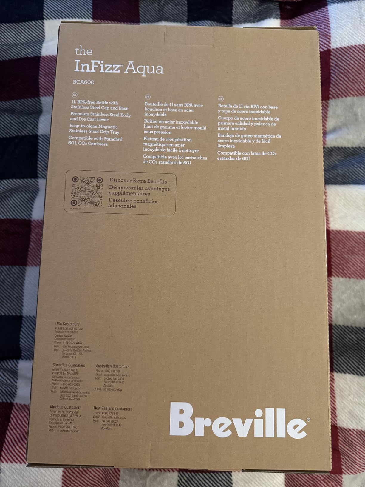 BCA600BSS InFizz Aqua Sparkling Water Maker, Brushed Stainless Steel customer photo 2