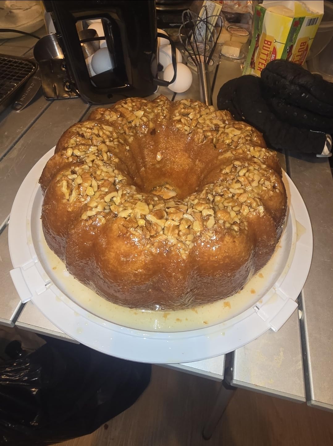 Nordic Ware Formed Bundt, 12 Cup, Twilight Blue customer photo 2