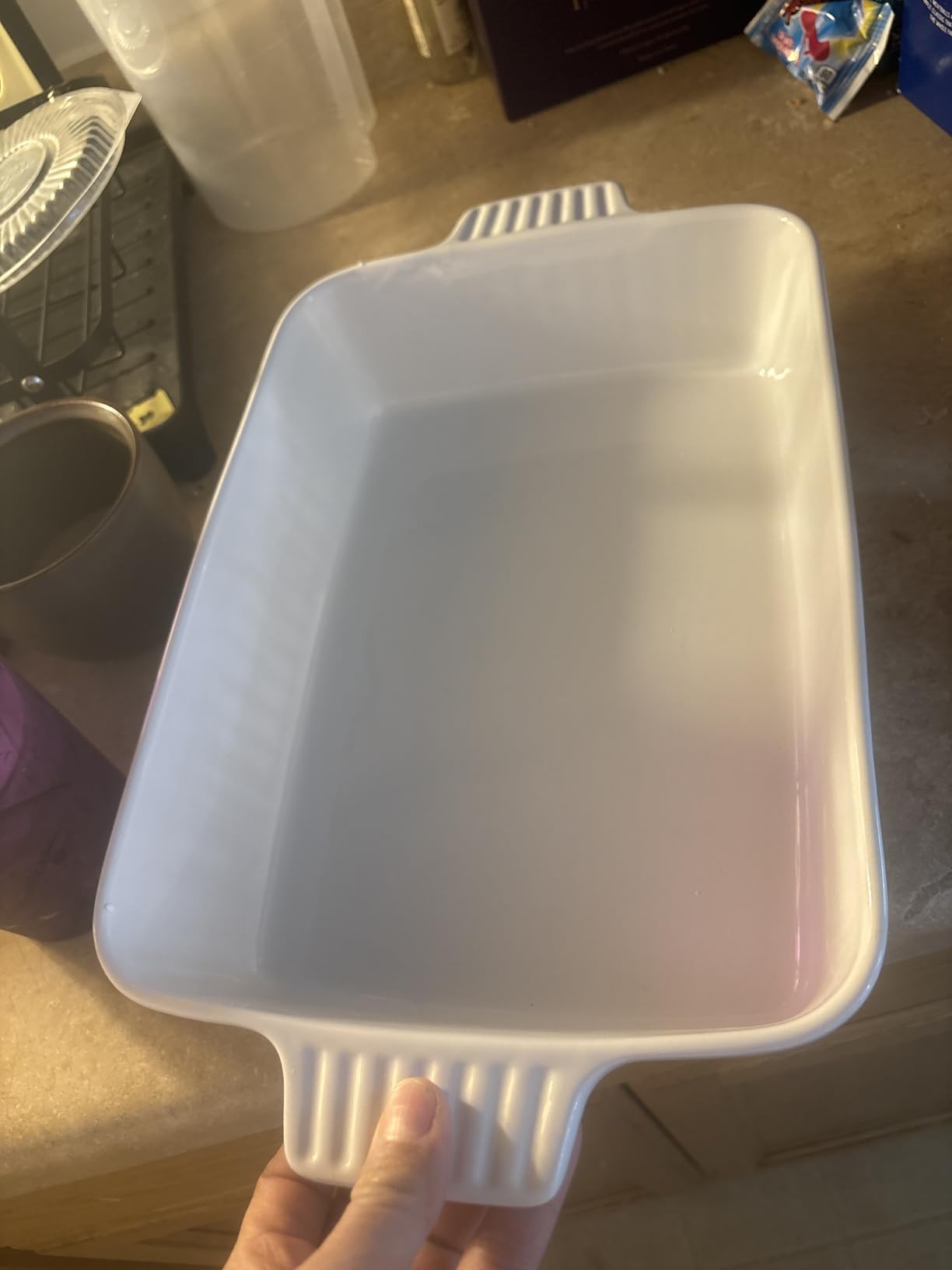 MALACASA 4.4 QT Baking Dish, 9x13 Large Casserole Dish for Oven, Ceramic Baking Pan customer photo 2