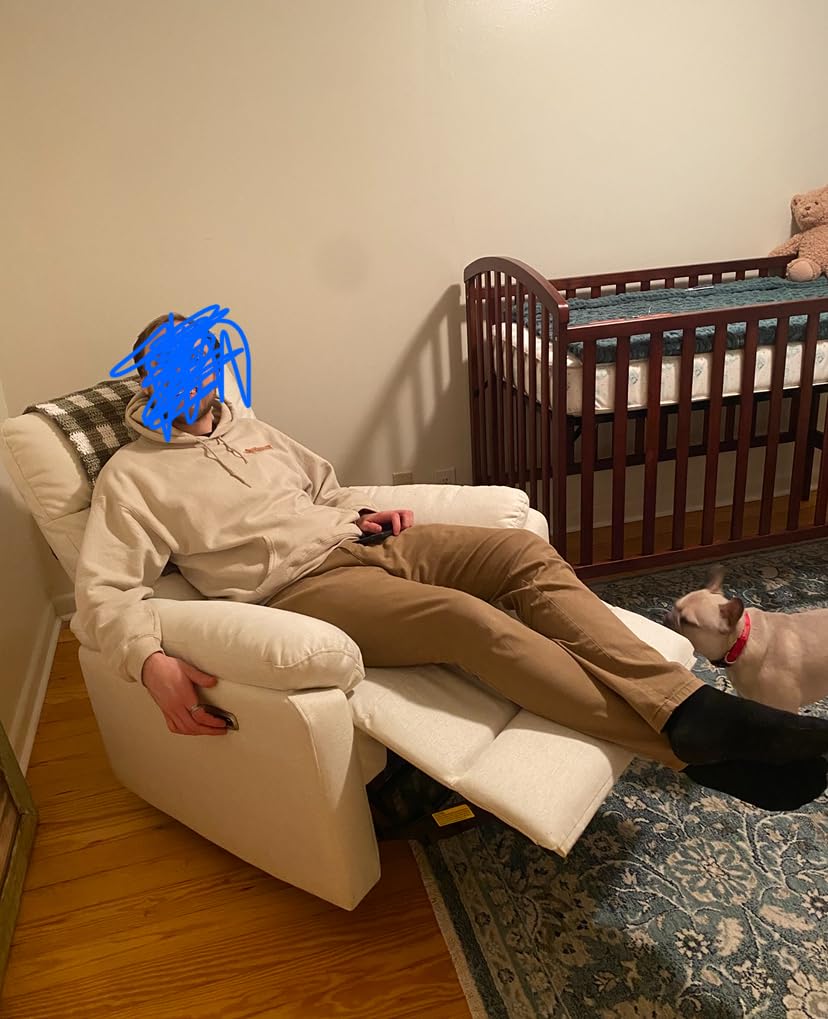 DaVinci Suzy Power Recliner - 270° Swivel Nursery Glider w/USB Port - Electric Recliner Chairs for Adults - GREENGUARD Gold Certified - Reclining Rocking Chair for Nursery & Living Room - Frost Grey customer photo 1