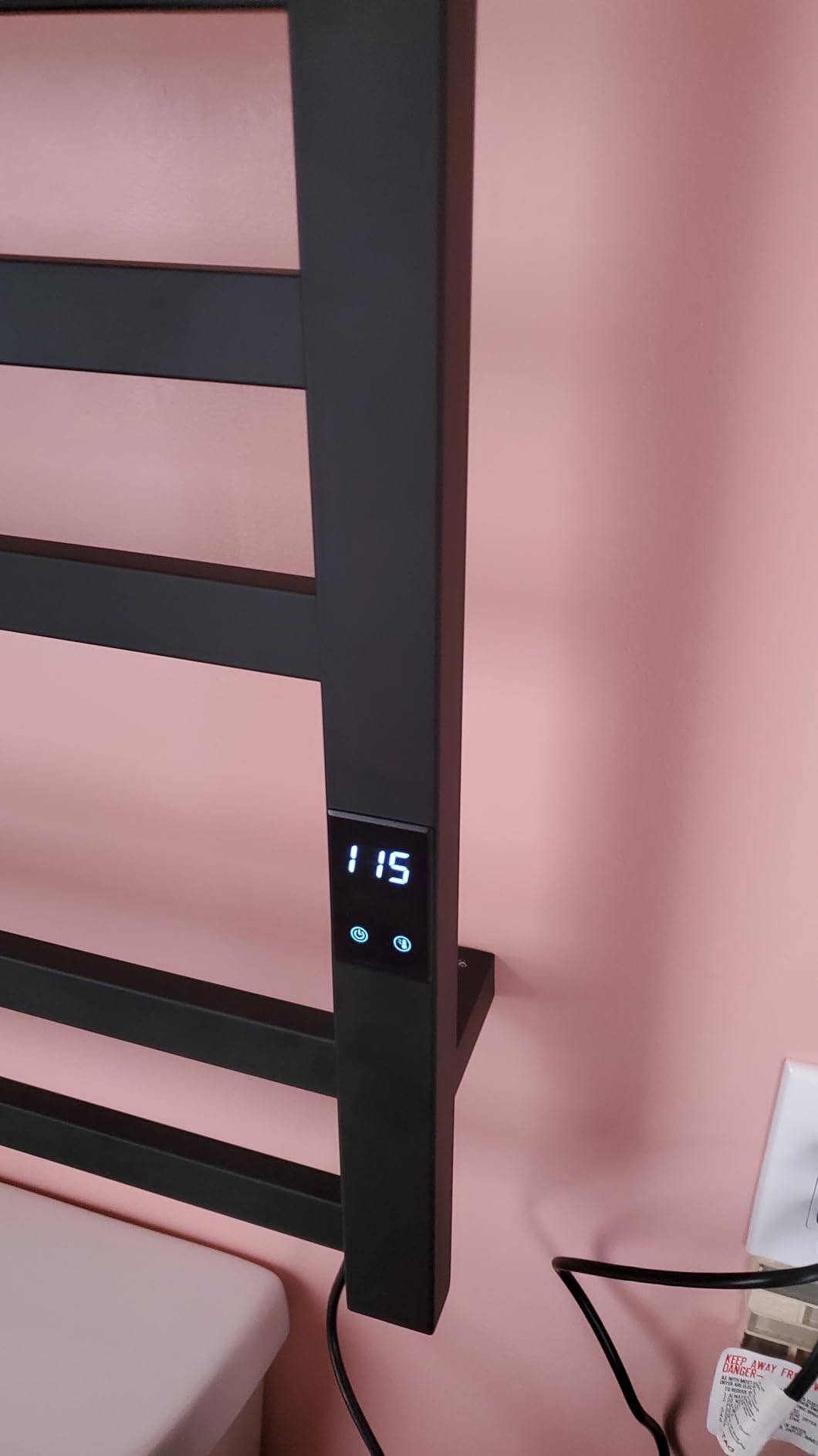 8-Bar Heated Towel Rack - Quick Heating Electric Towel Warmer with Adjustable Temperature and 24-Hour Timer, Brushed 304 Stainless Steel, Hardwired or Plug-in, Luxury Bathroom Towel Heater customer photo 1