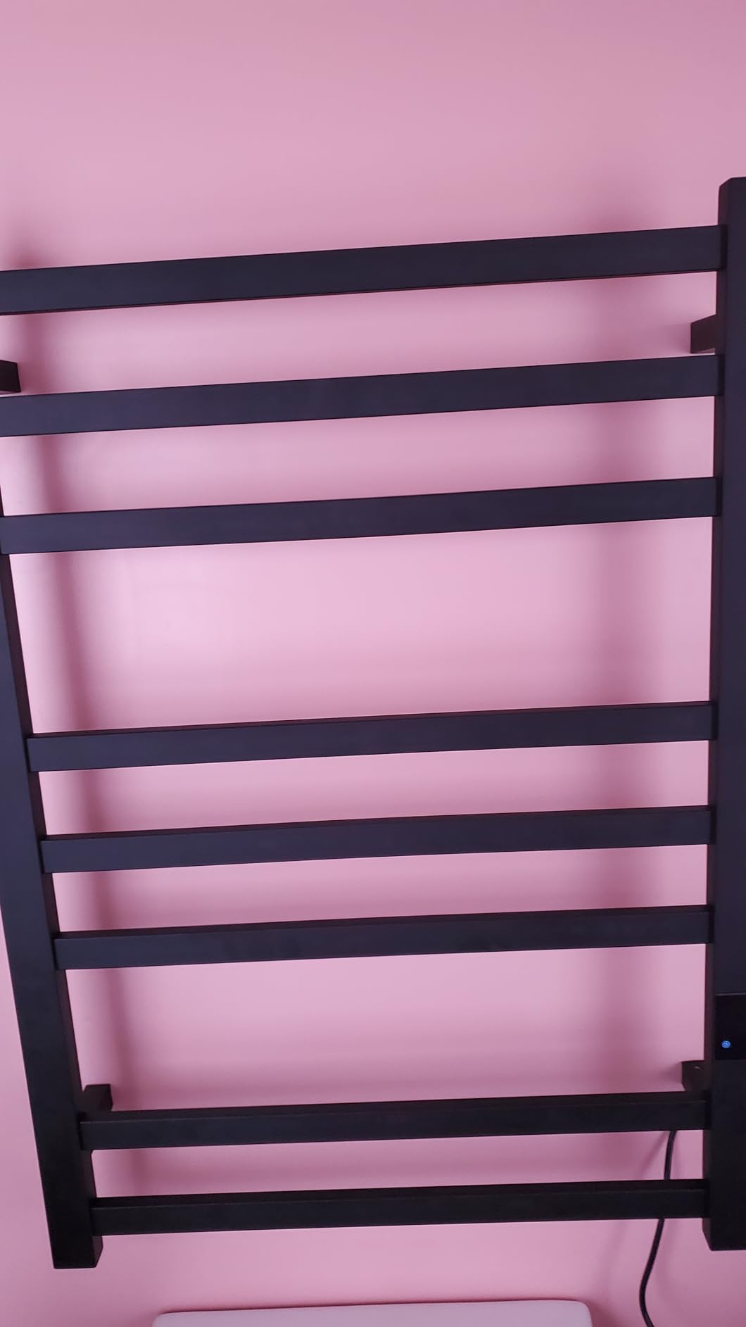 8-Bar Heated Towel Rack - Quick Heating Electric Towel Warmer with Adjustable Temperature and 24-Hour Timer, Brushed 304 Stainless Steel, Hardwired or Plug-in, Luxury Bathroom Towel Heater customer photo 2